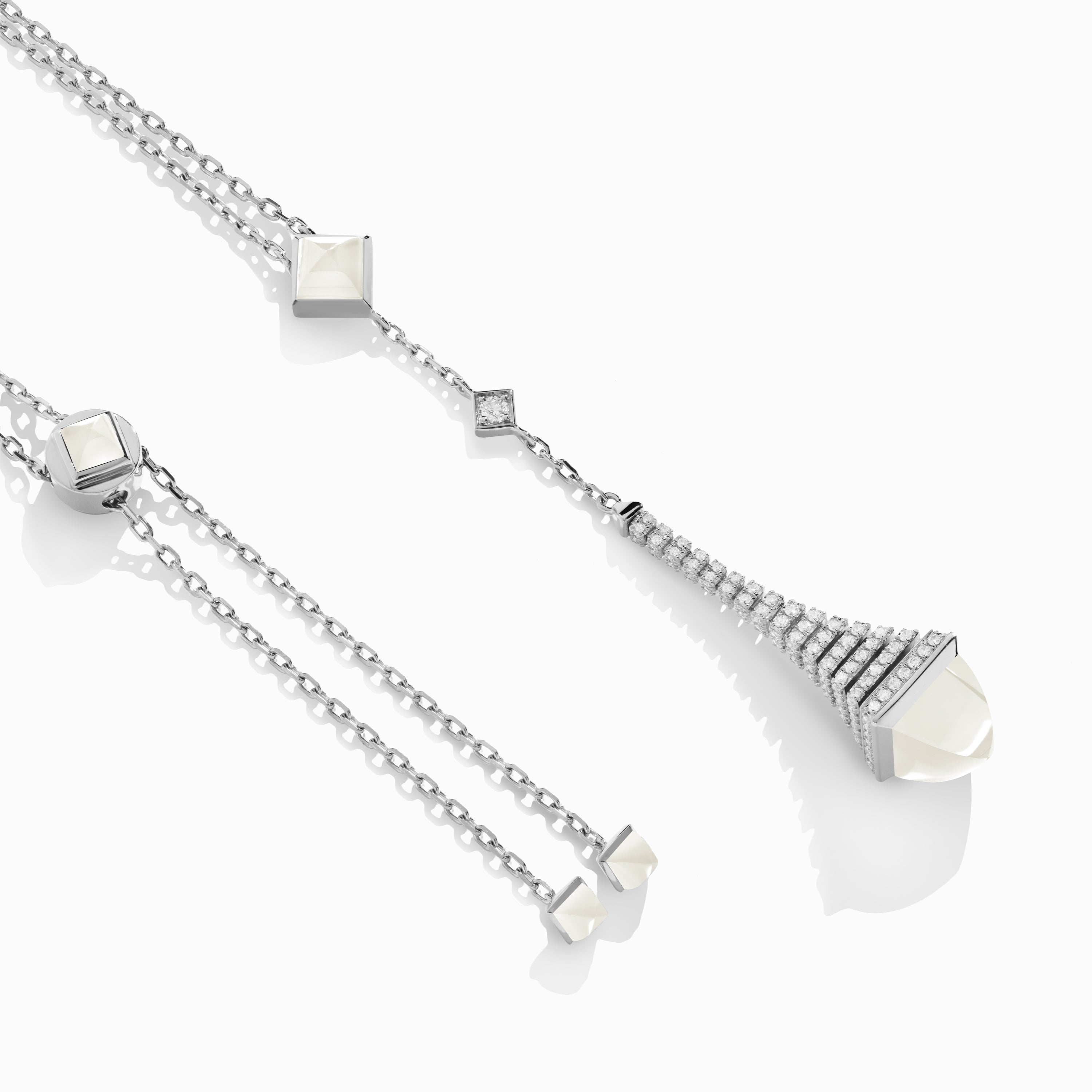 Cleo Rev Diamond Long Chain Drop Pendant Necklace — фото 40