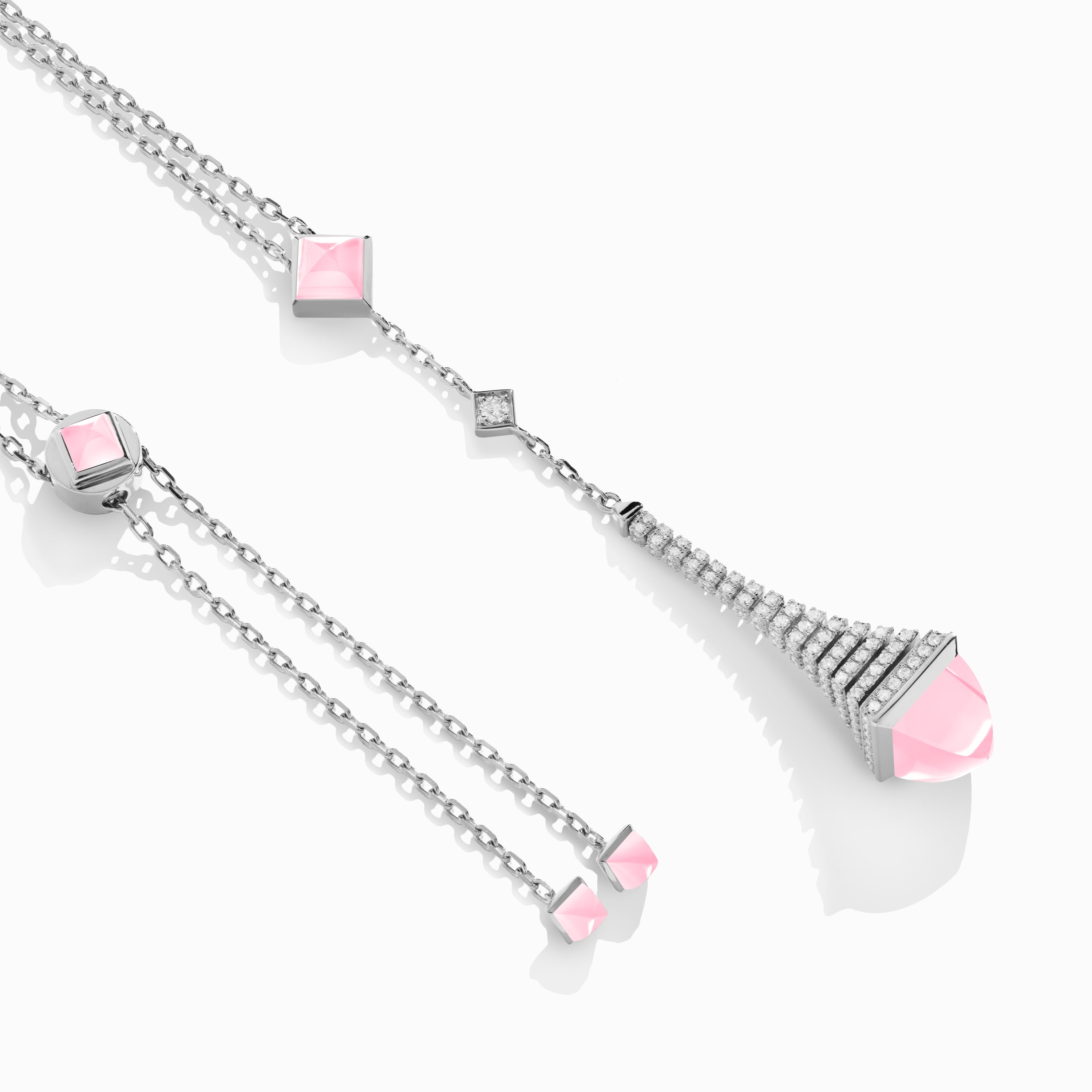 Cleo Rev Diamond Long Chain Drop Pendant Necklace — фото 33