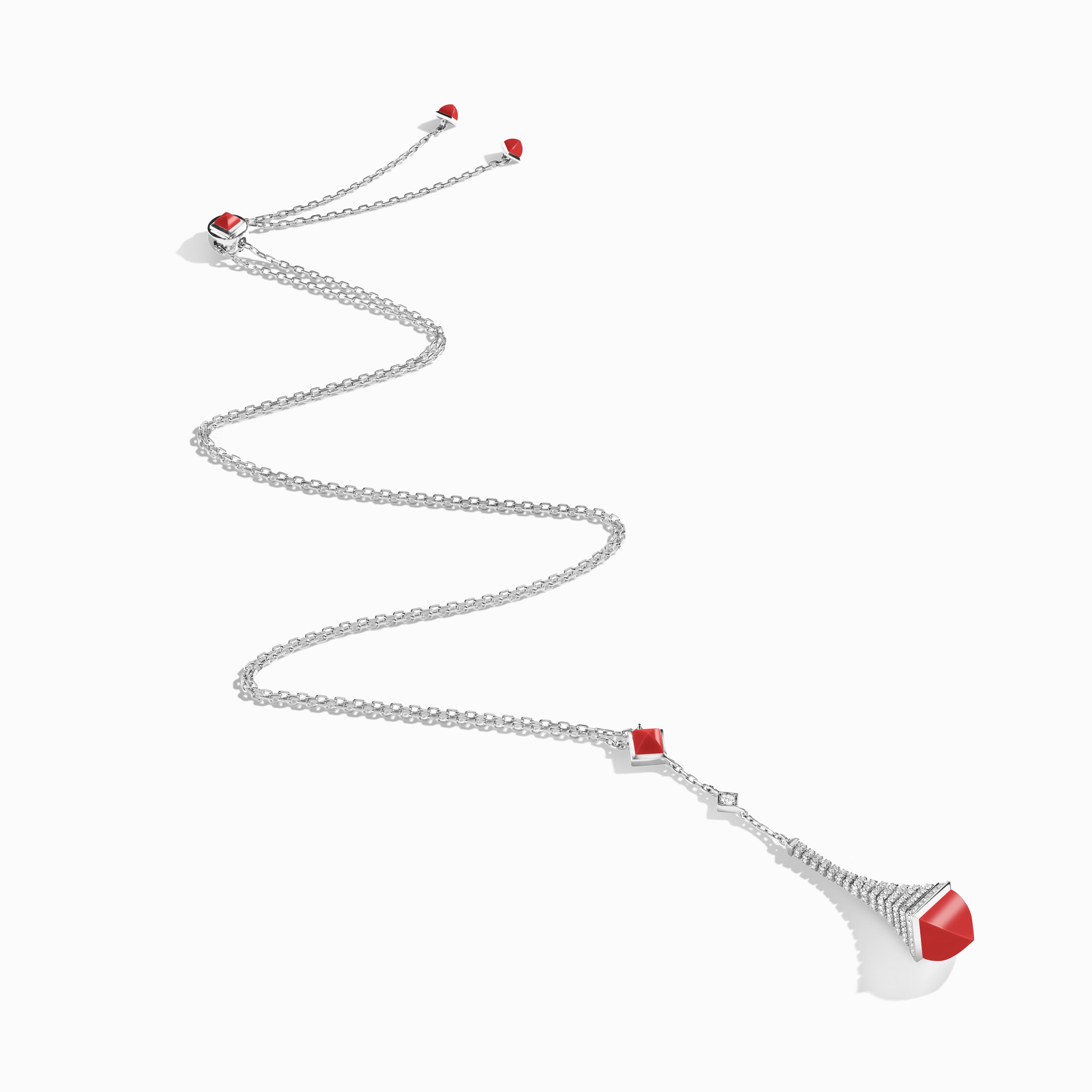 Cleo Rev Diamond Long Chain Drop Pendant Necklace — фото 38