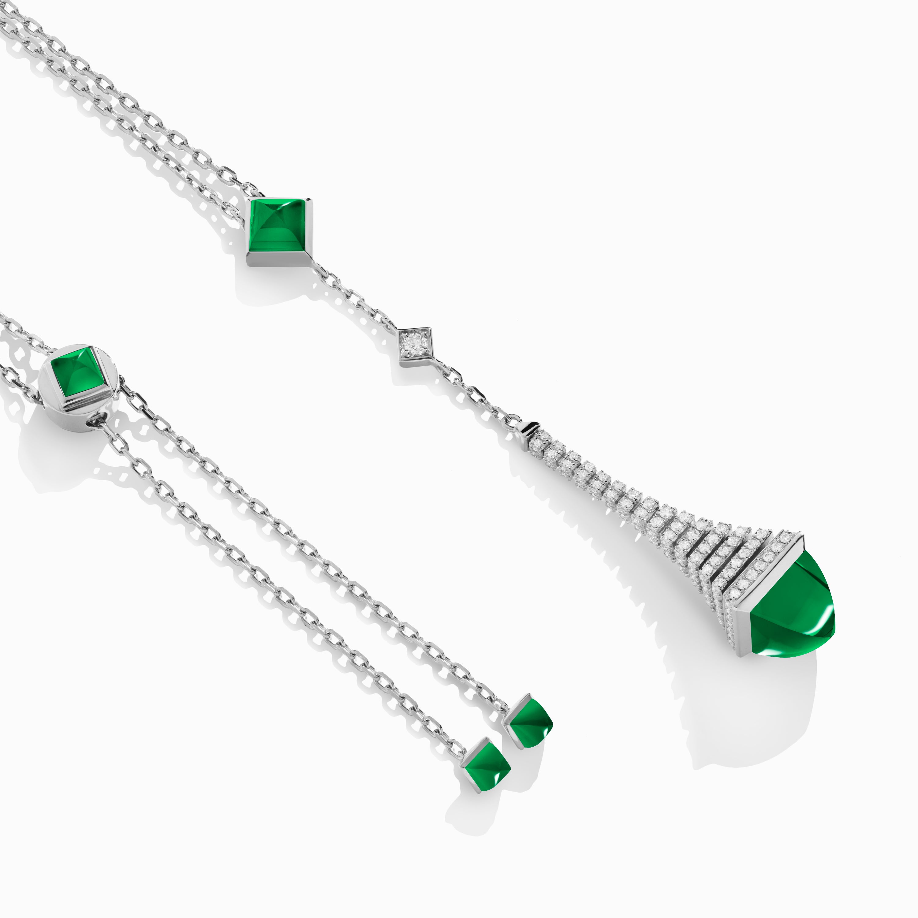 Cleo Rev Diamond Long Chain Drop Pendant Necklace — фото 23