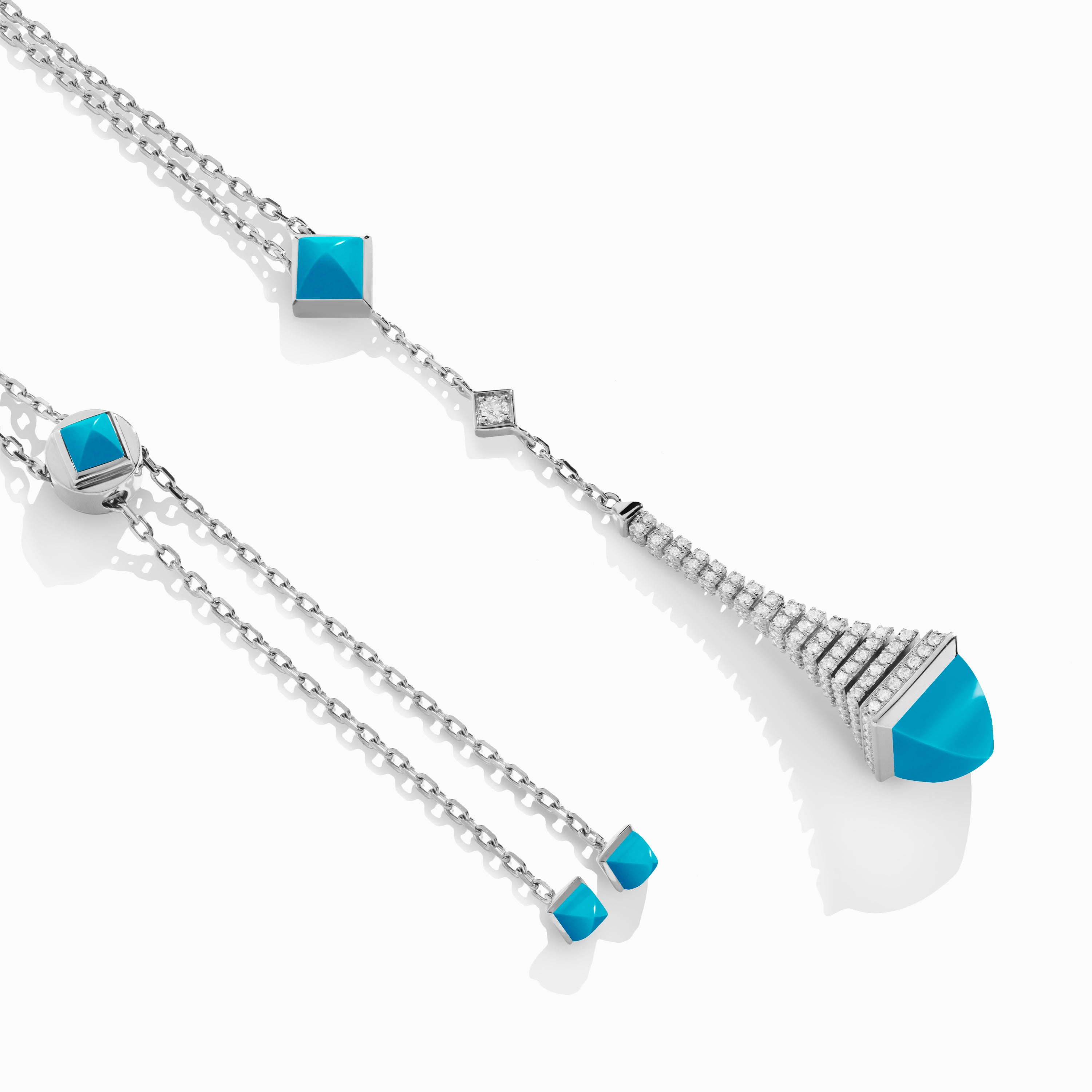 Cleo Rev Diamond Long Chain Drop Pendant Necklace — фото 37