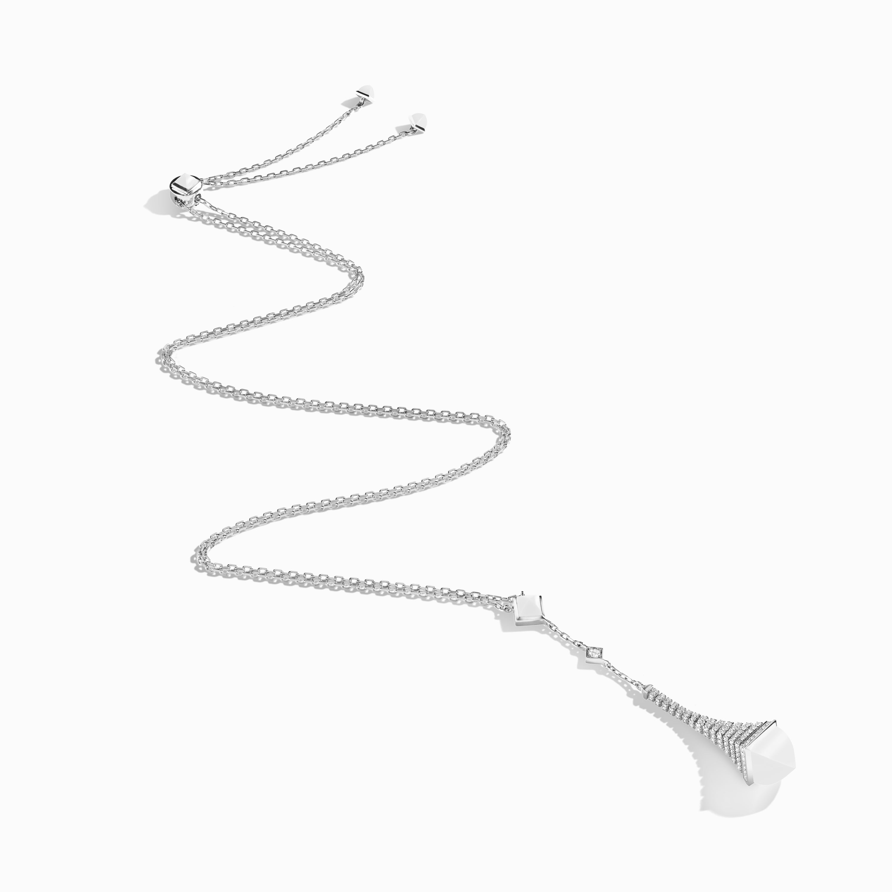 Cleo Rev Diamond Long Chain Drop Pendant Necklace — фото 43