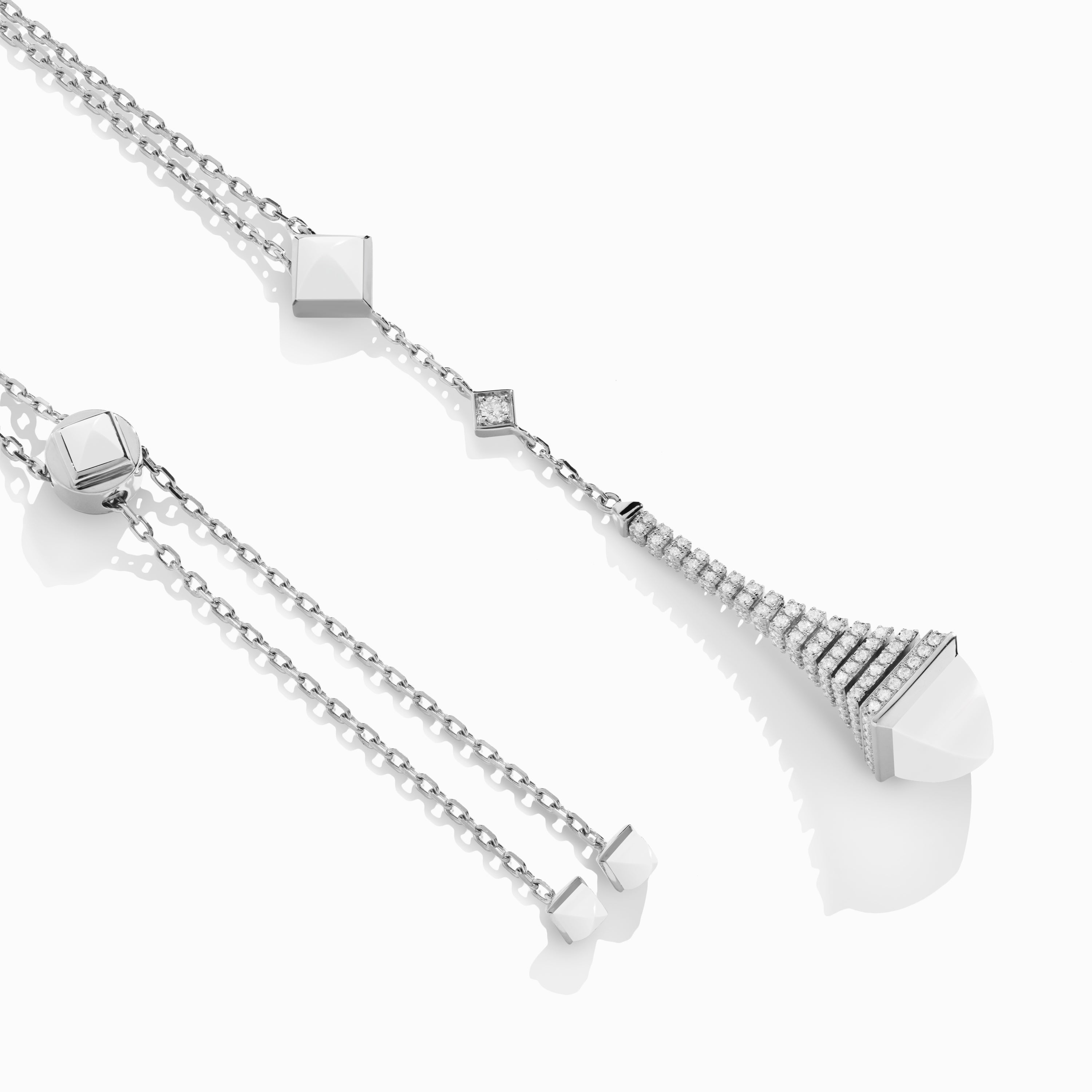 Cleo Rev Diamond Long Chain Drop Pendant Necklace — фото 27