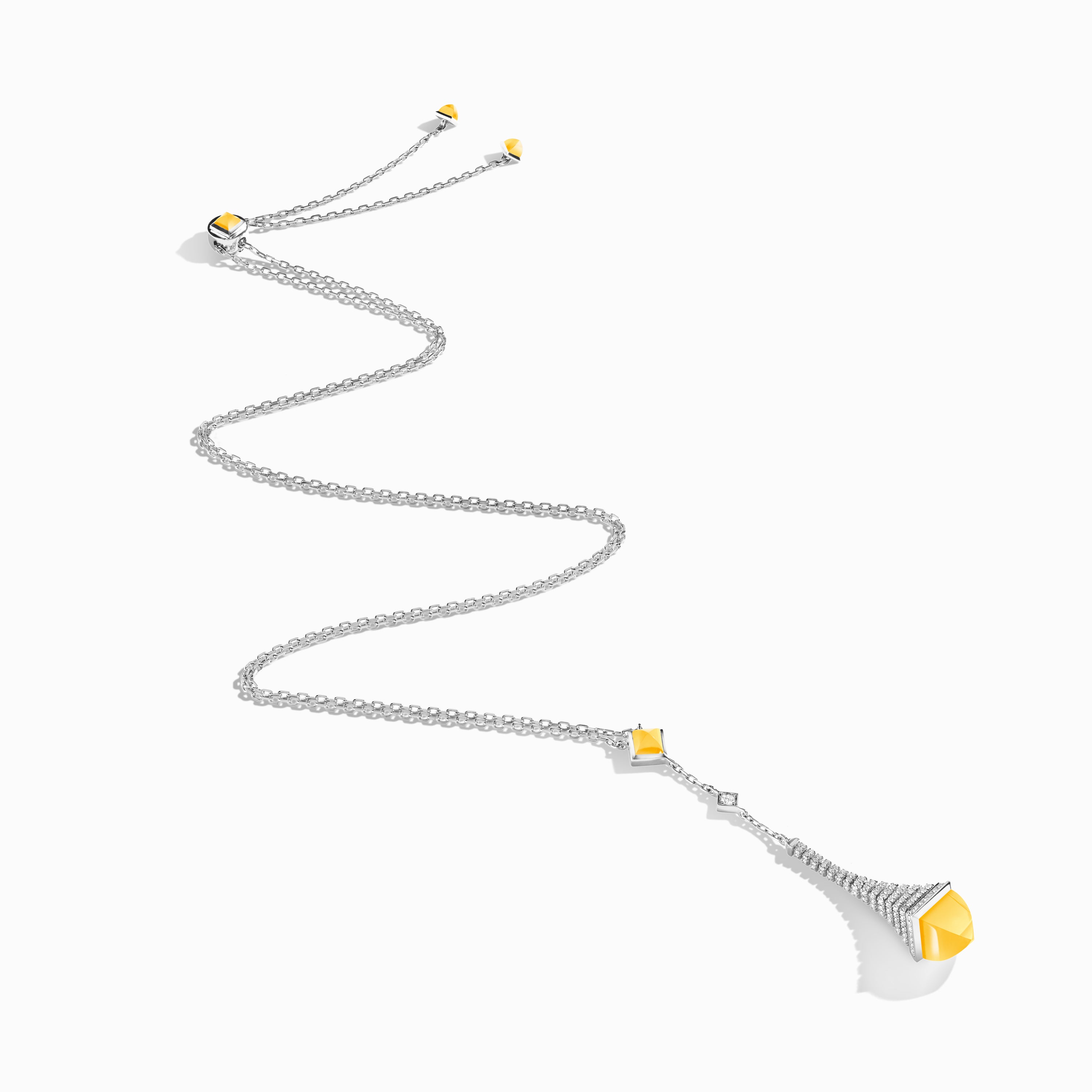 Cleo Rev Diamond Long Chain Drop Pendant Necklace — фото 39