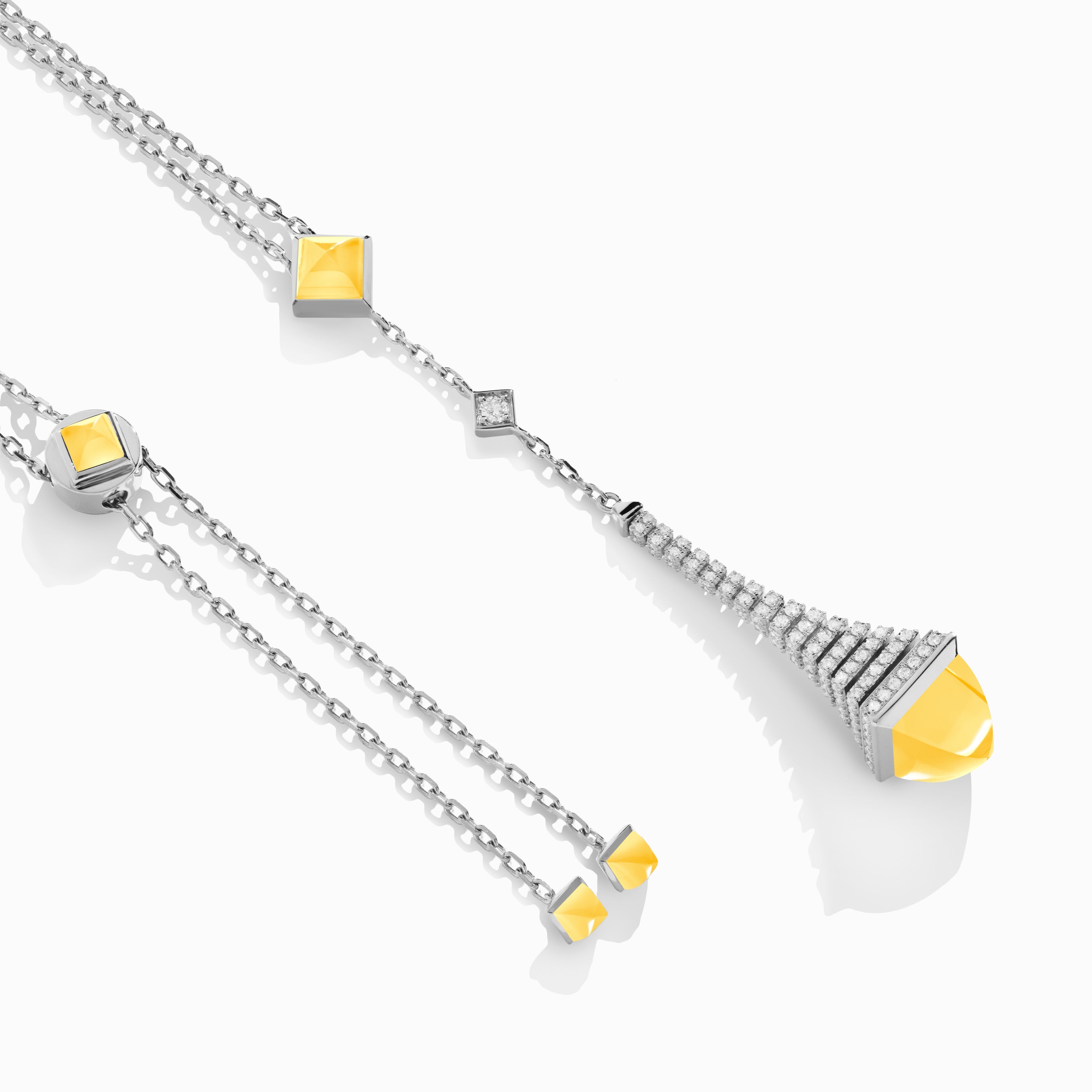 Cleo Rev Diamond Long Chain Drop Pendant Necklace — фото 28