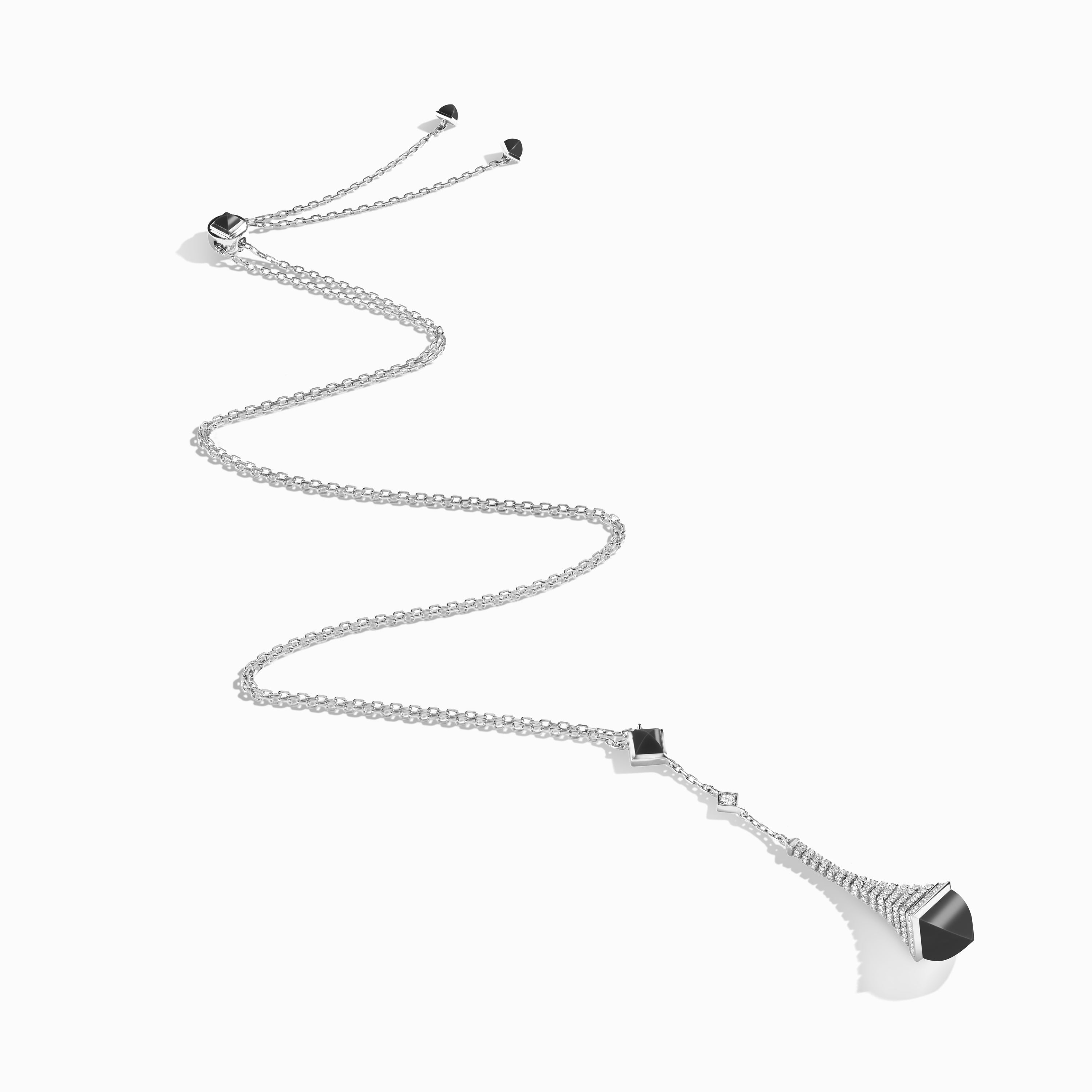 Cleo Rev Diamond Long Chain Drop Pendant Necklace — фото 24