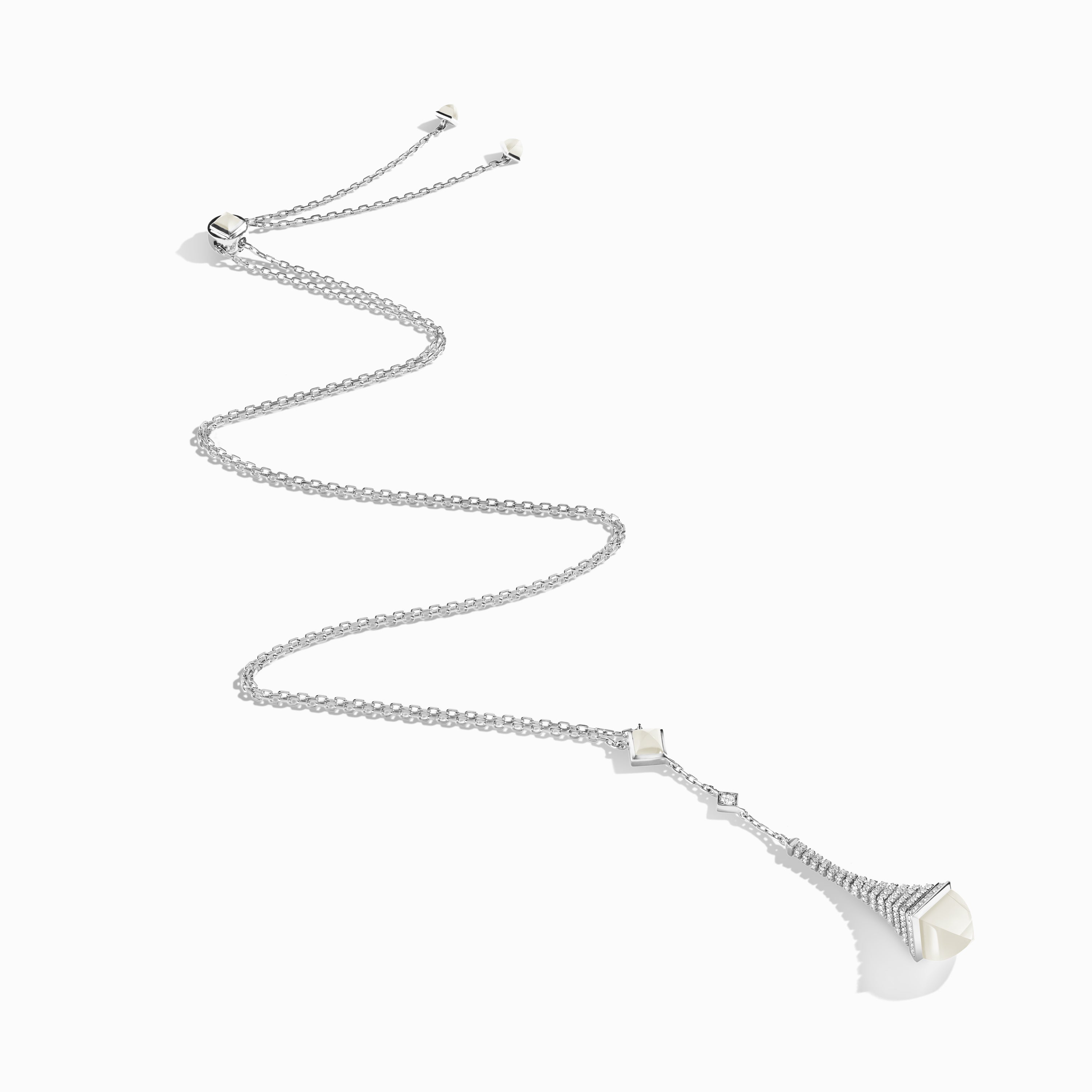 Cleo Rev Diamond Long Chain Drop Pendant Necklace — фото 44
