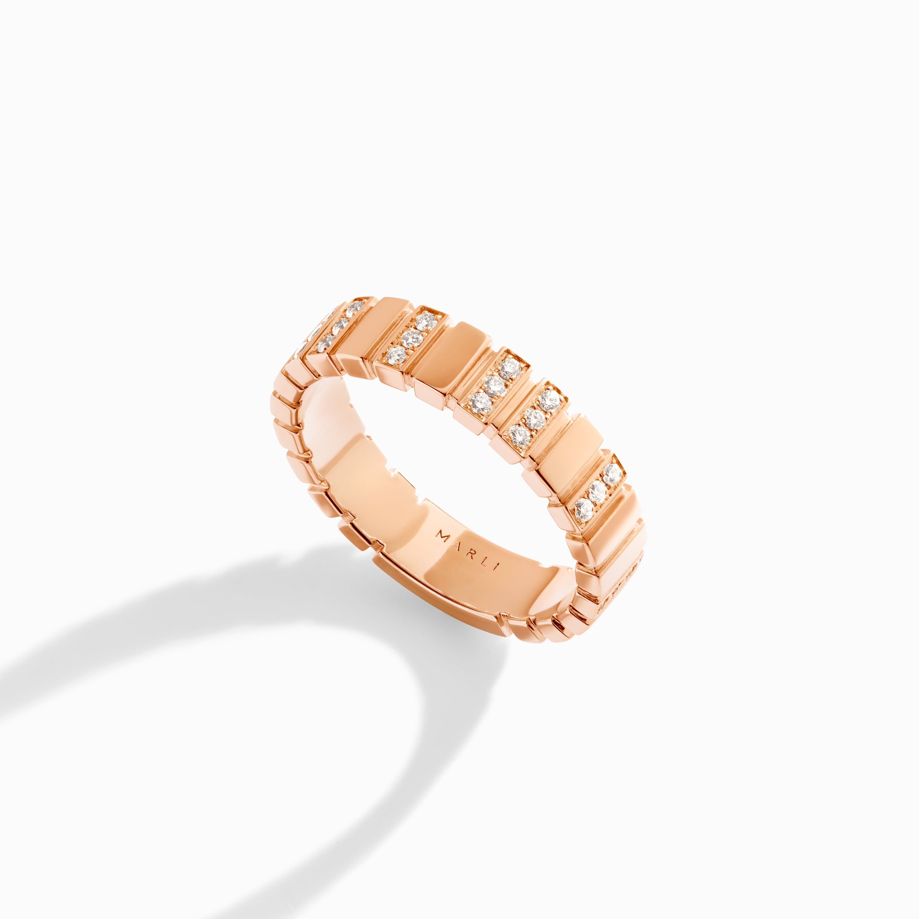 Cleo 2 Link Slim Full Diamond Ring