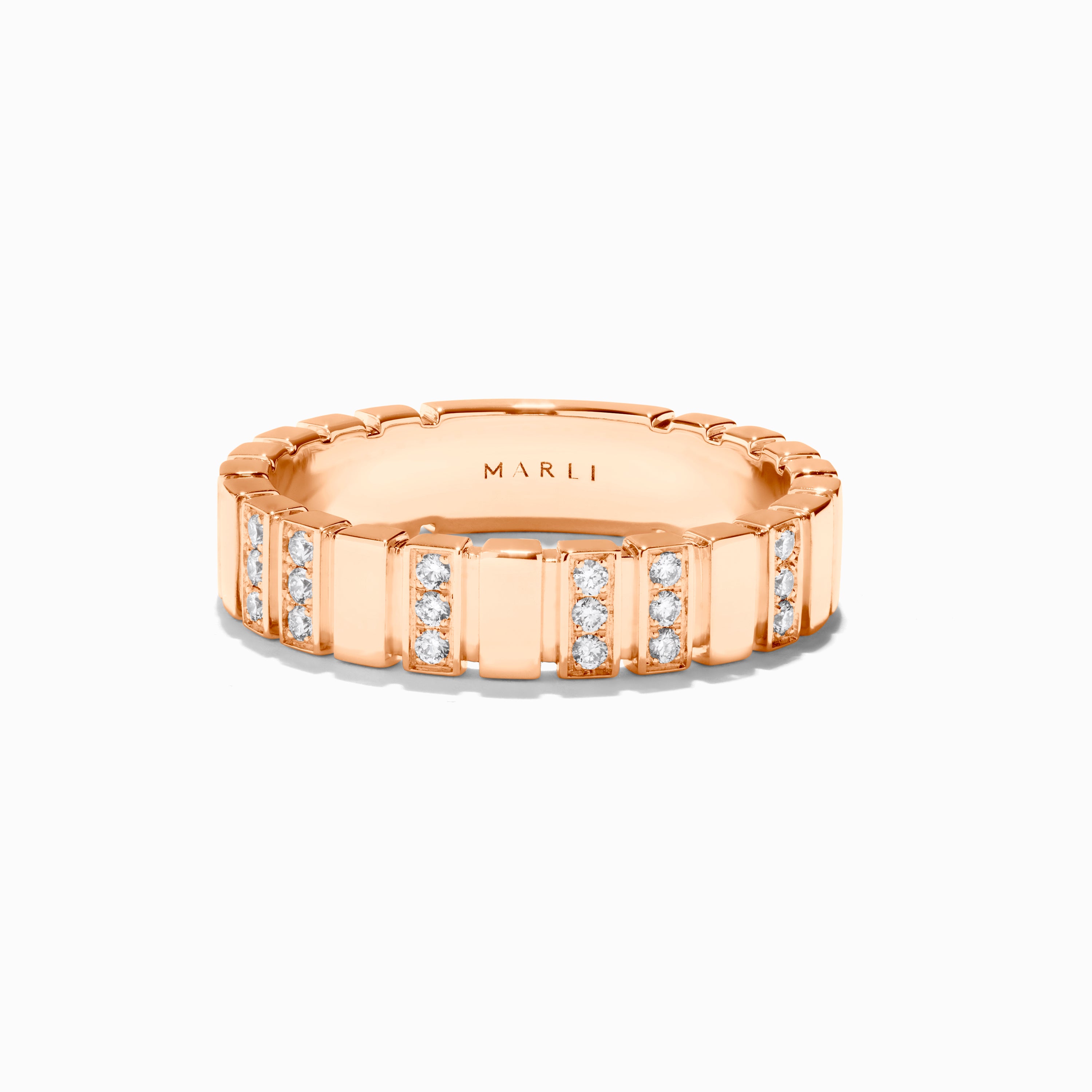 Cleo 2 Link Slim Full Diamond Ring — фото 8