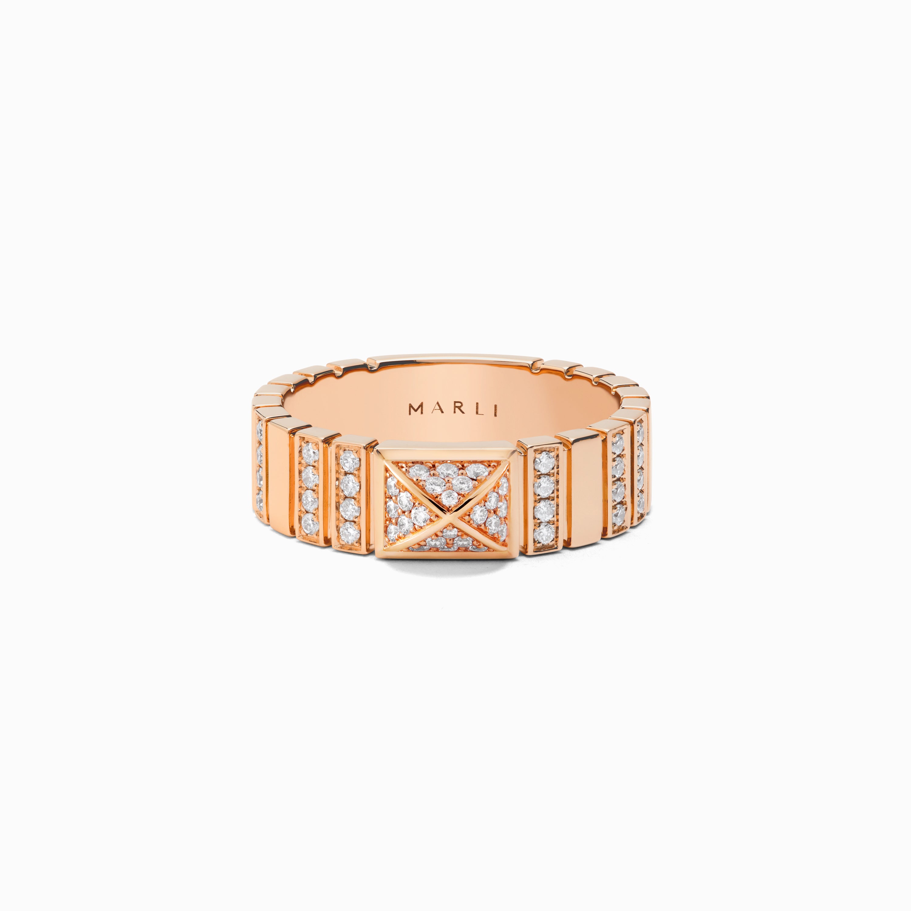 Cleo 2 Link Full Diamond Ring — фото 8