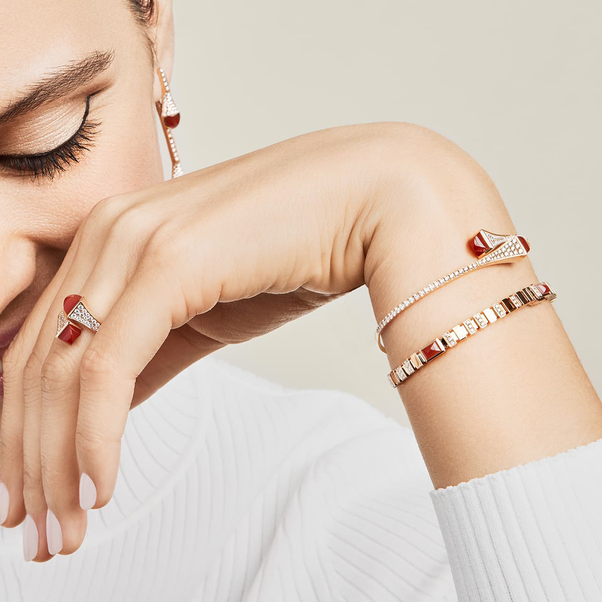 Cleo Diamond Midi Slip-On Bracelet — фото 32