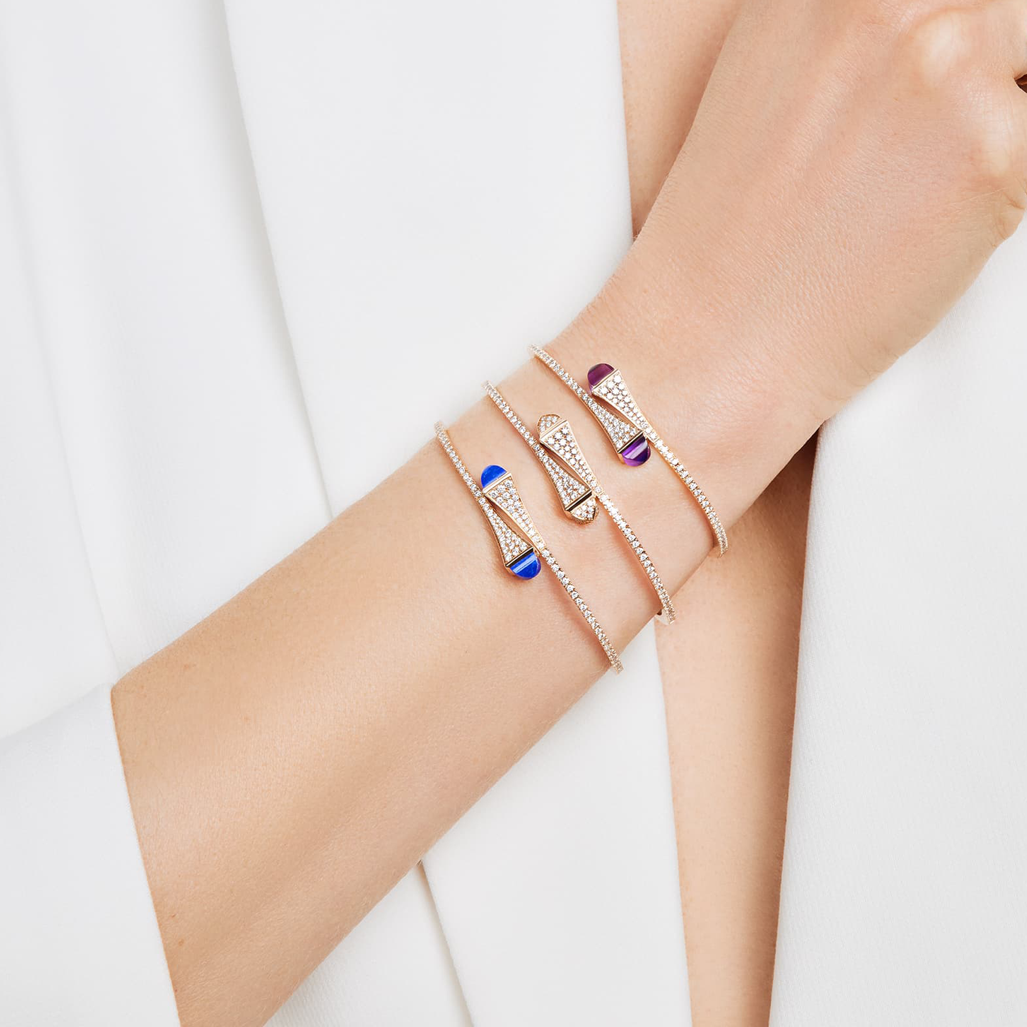 Cleo Diamond Midi Slip-On Bracelet — фото 58