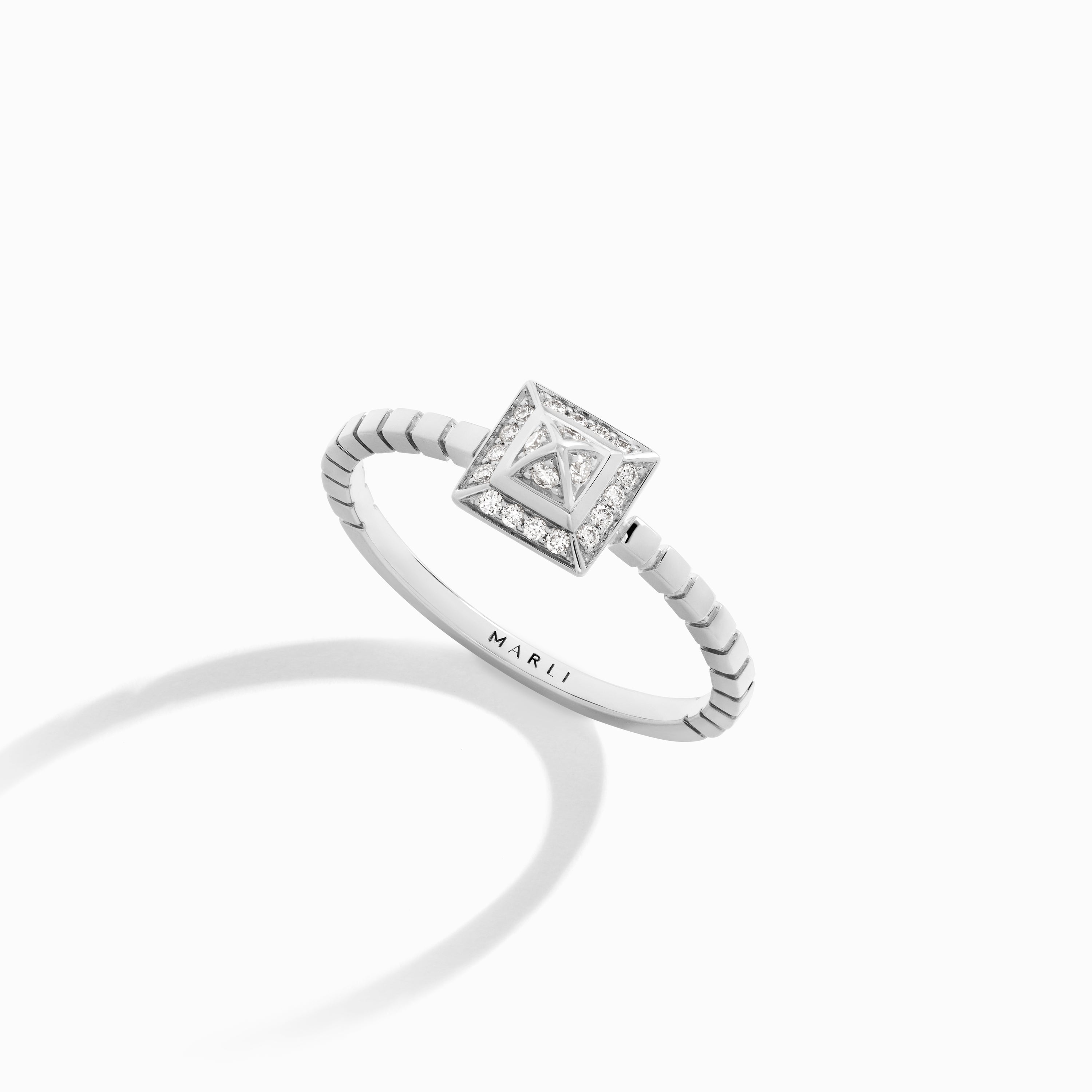 Cleo Lotus Full Diamond Pavé Ring — фото 15