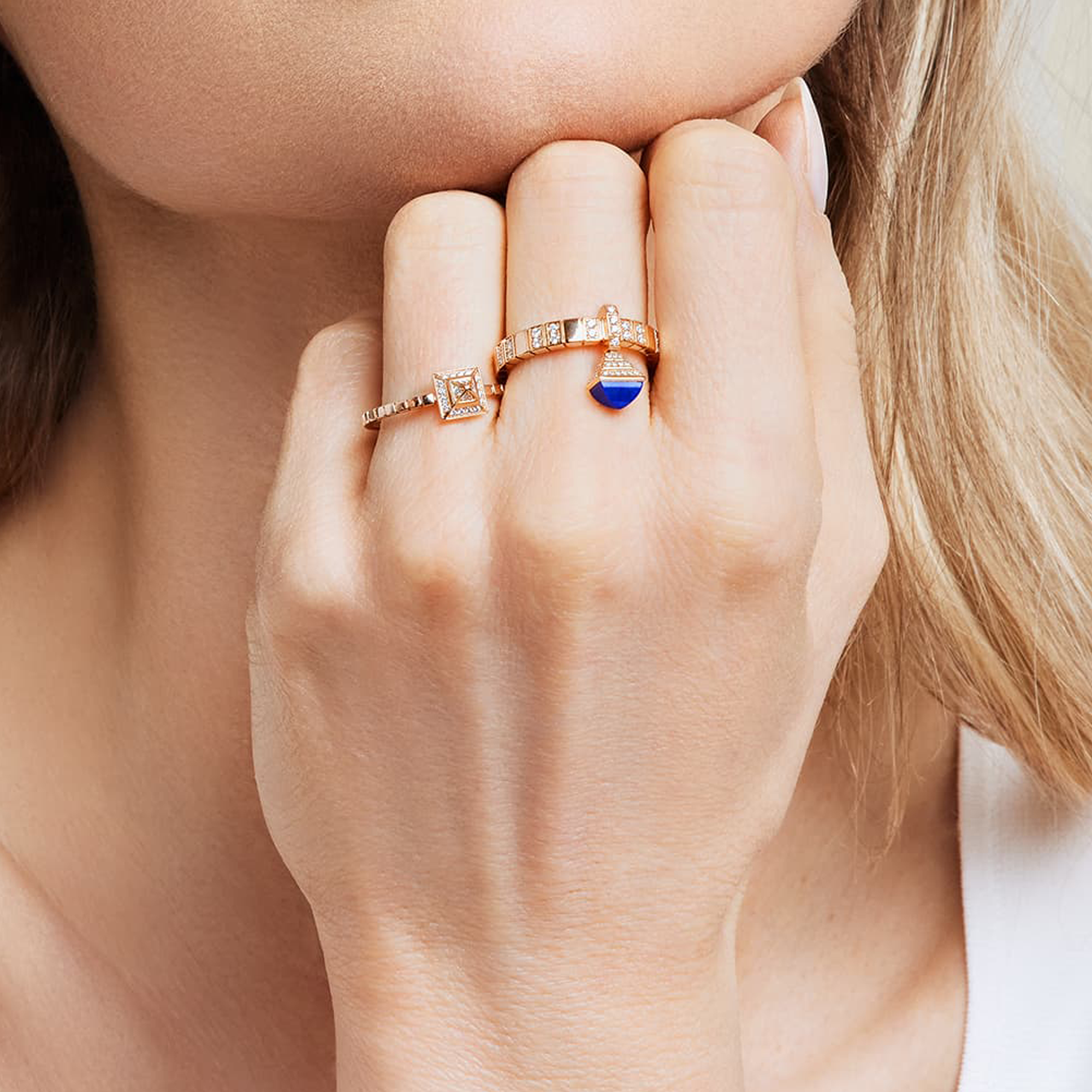 Cleo Lotus Full Diamond Pavé Ring — фото 6