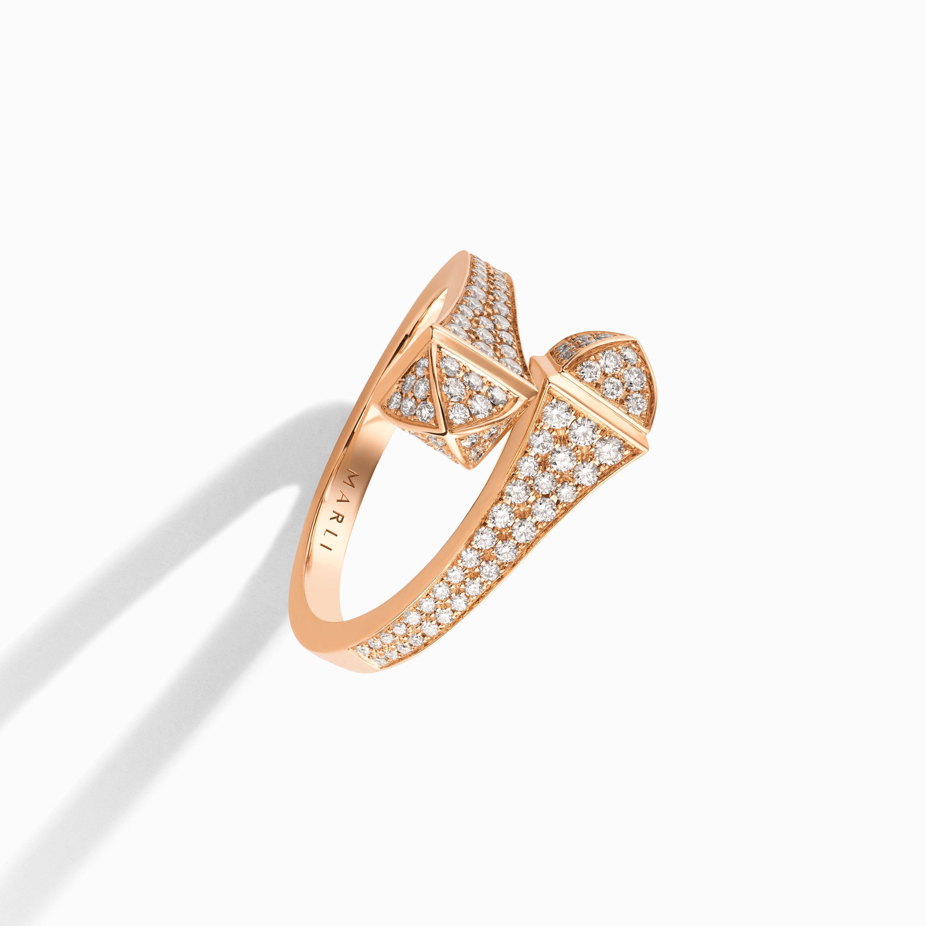Cleo Full Diamond Midi Slim Ring — фото 20