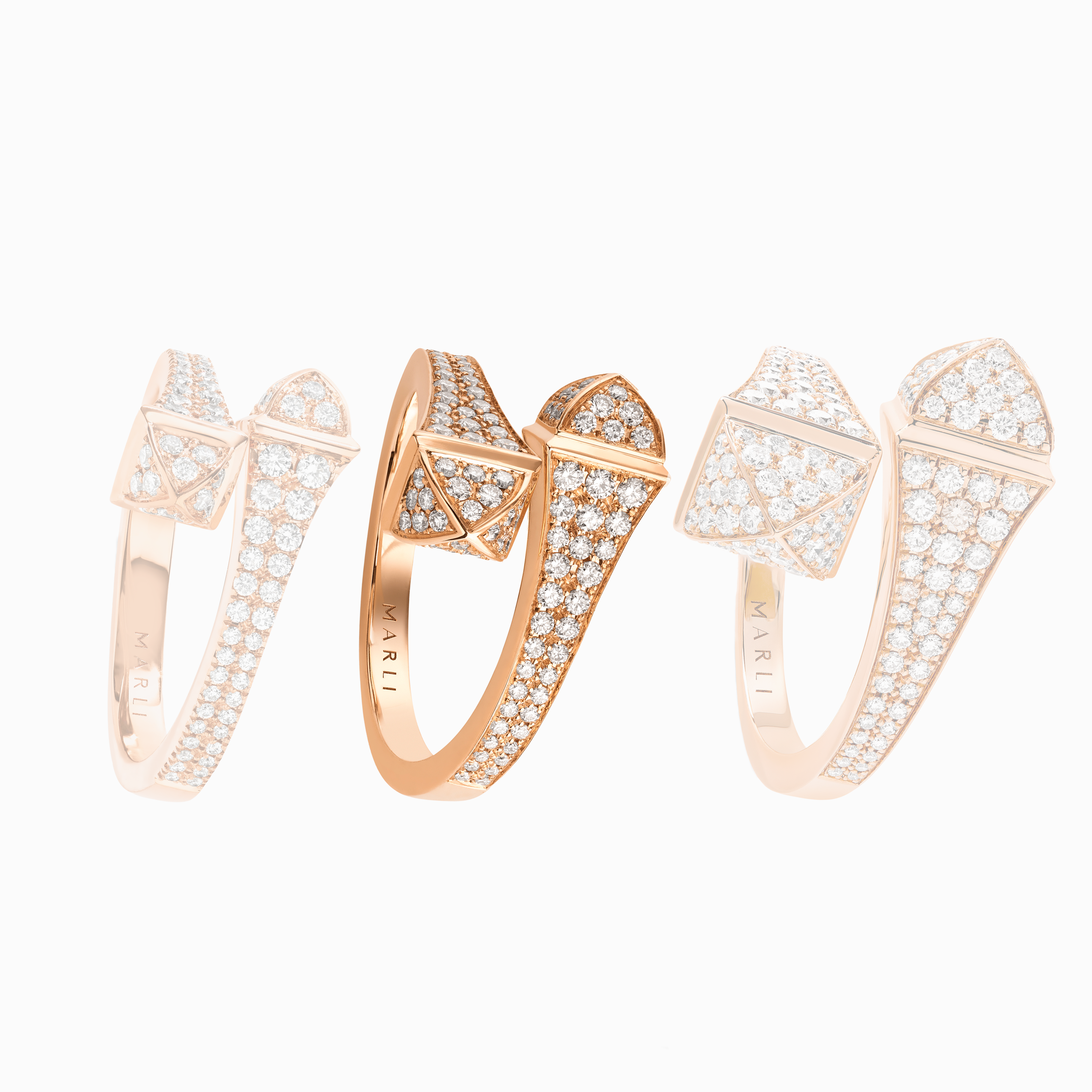 Cleo Full Diamond Midi Slim Ring — фото 10