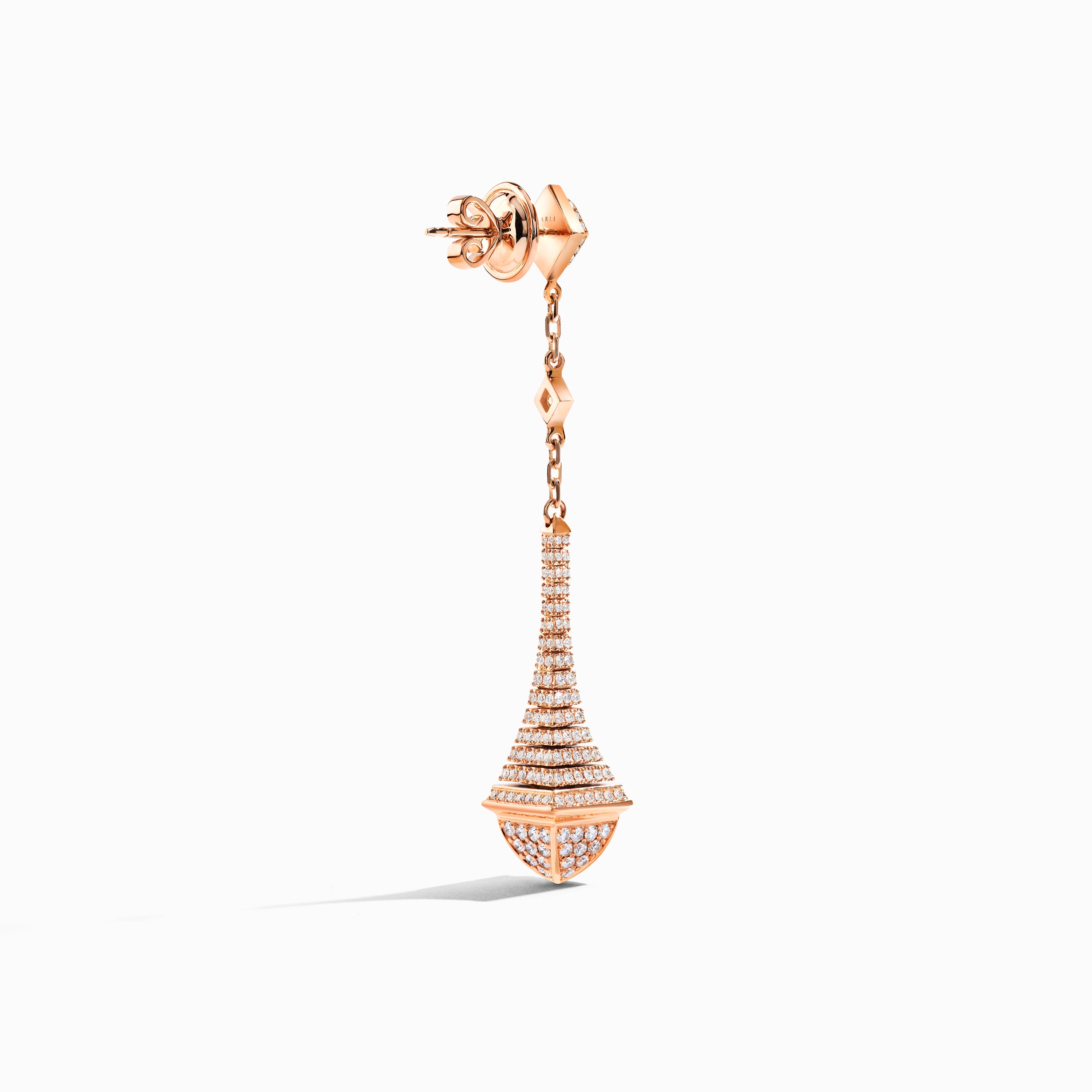 Cleo Rev Full Diamond Long Drop Earrings — фото 6