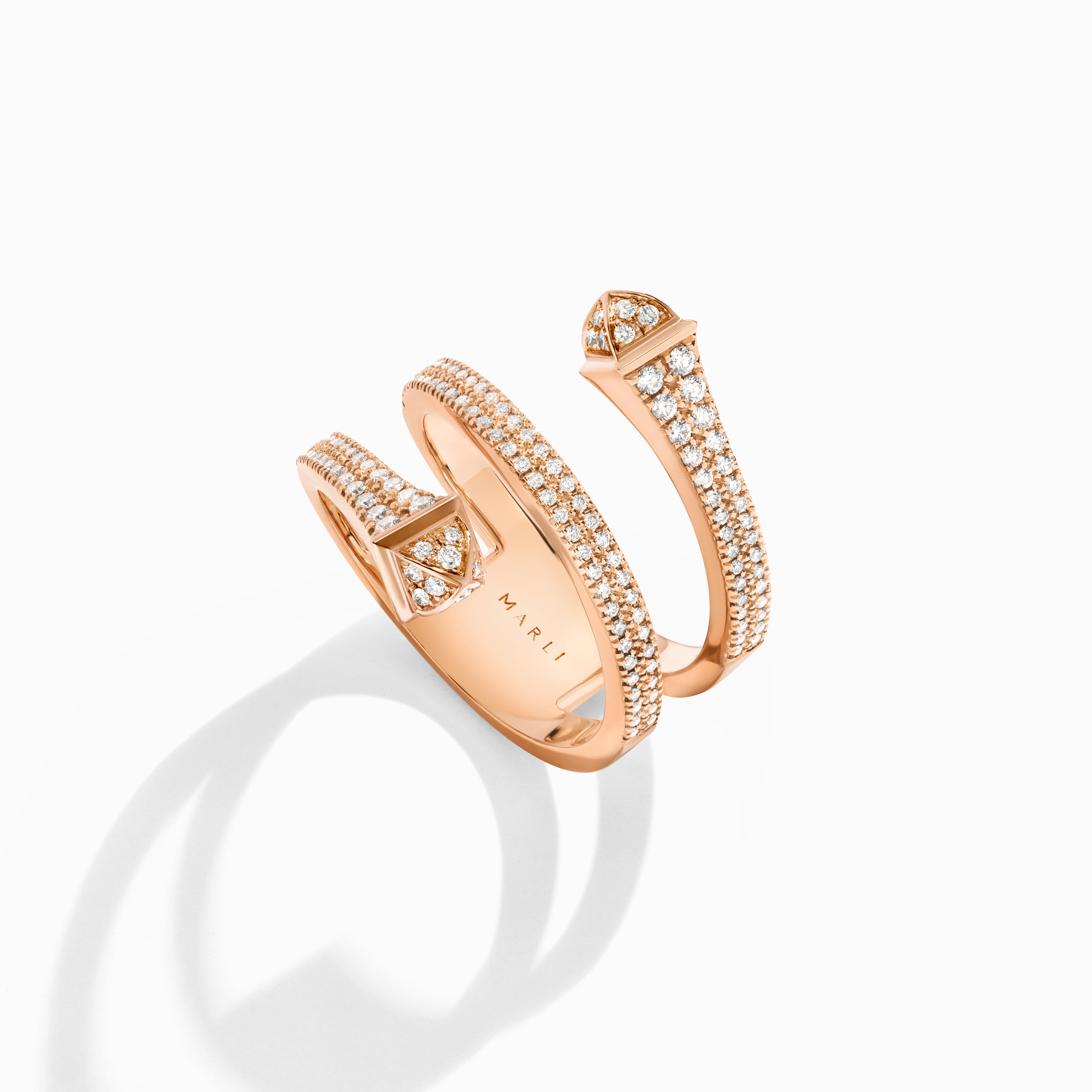 Cleo Full Diamond Twist Ring
