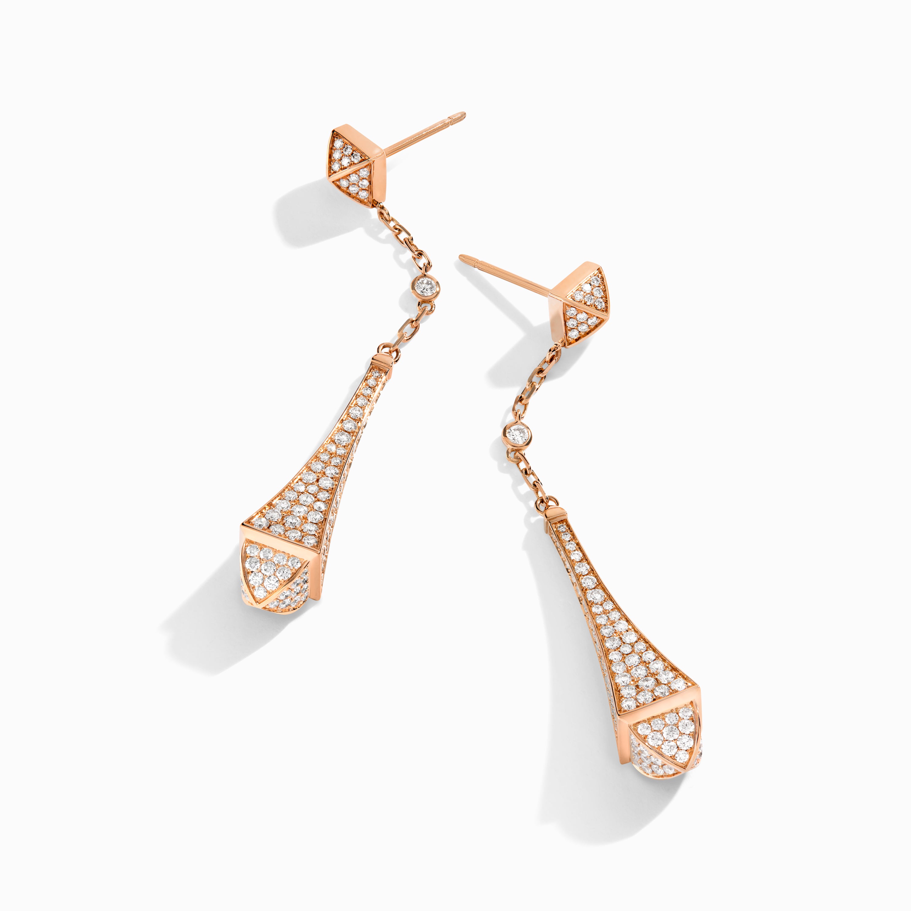 Cleo Full Diamond Teardrop Earrings
