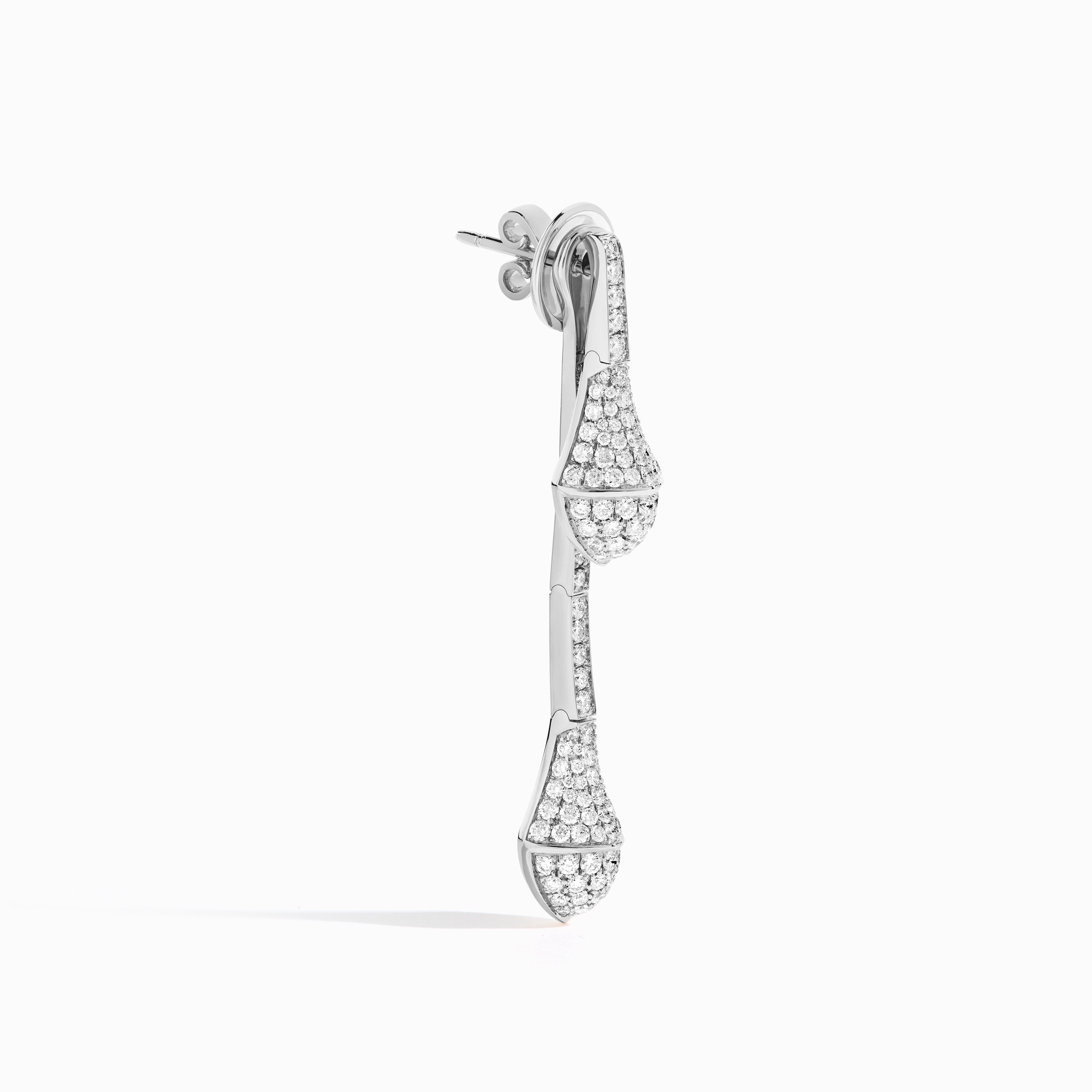 Cleo Full Diamond Drop Earrings — фото 6