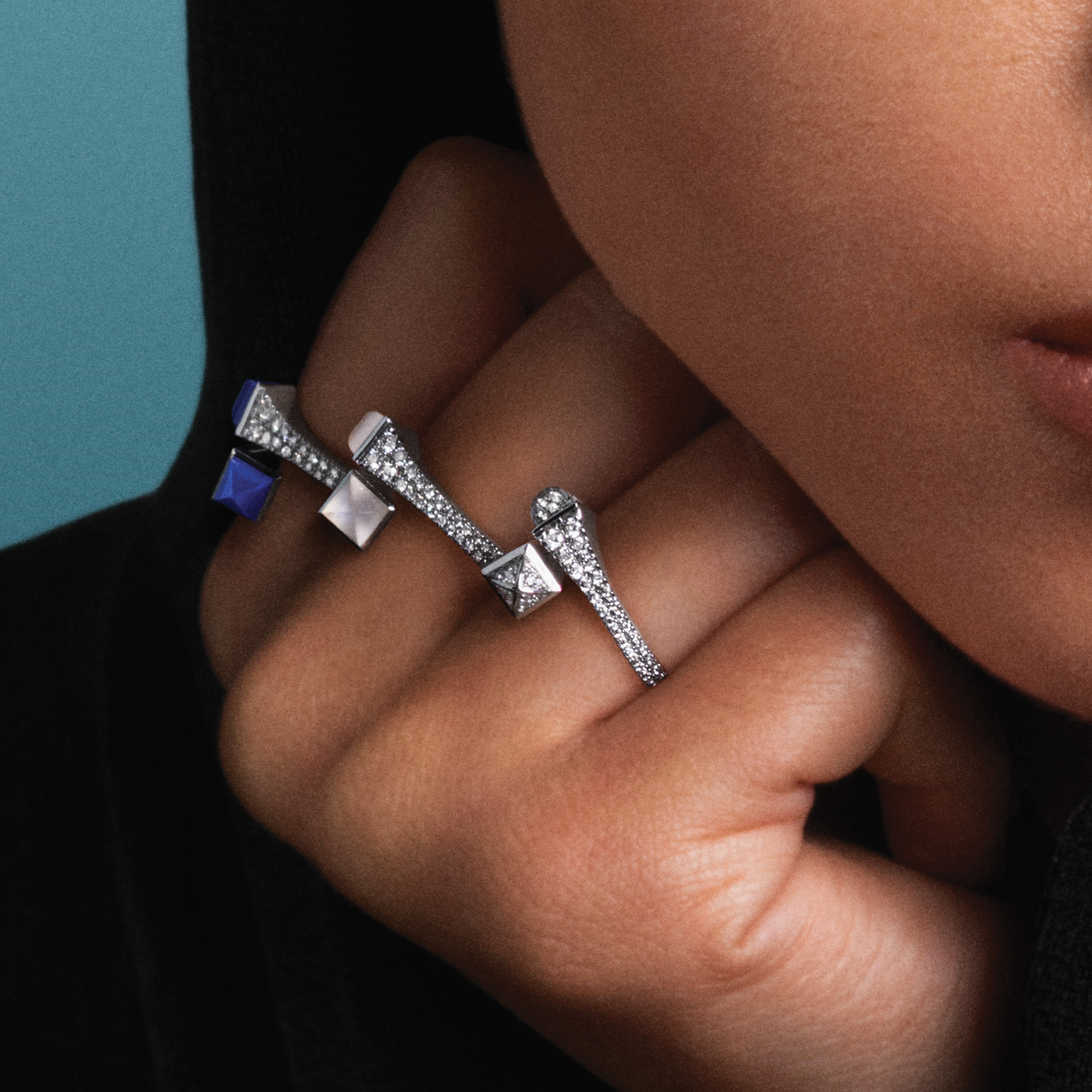 Cleo Full Diamond Slim Ring — фото 7