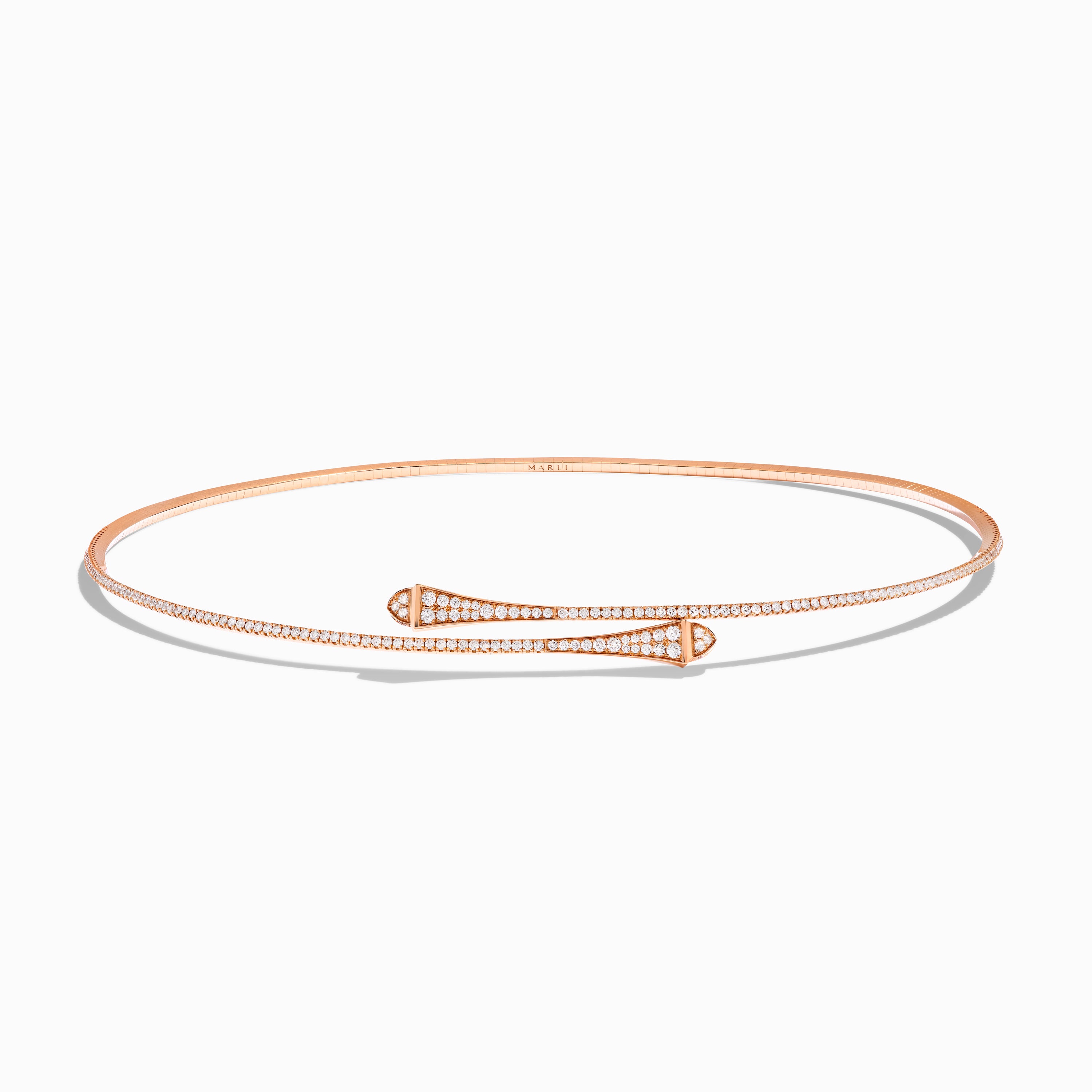 Cleo Full Diamond Slim Slip-On Necklace