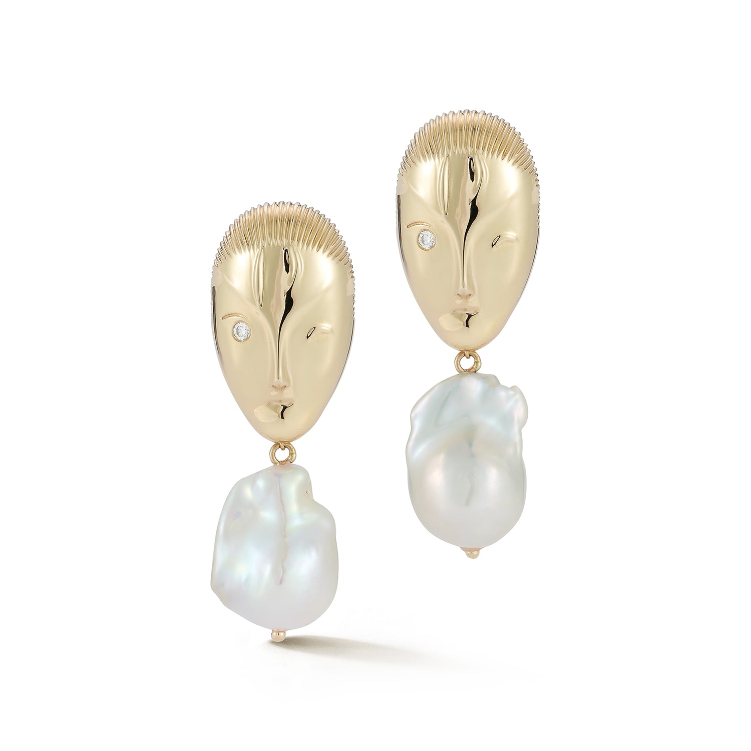 14kt Eve Baroque Pearl Earrings — фото 1