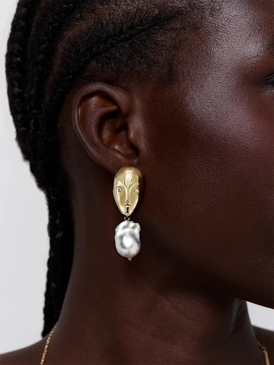 14kt Eve Baroque Pearl Earrings — фото 3