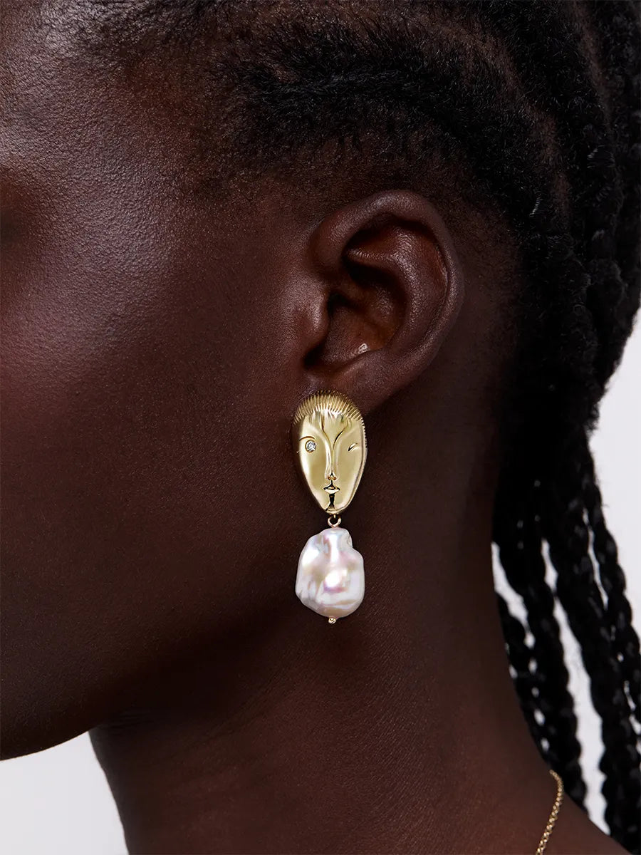 14kt Eve Baroque Pearl Earrings — фото 4