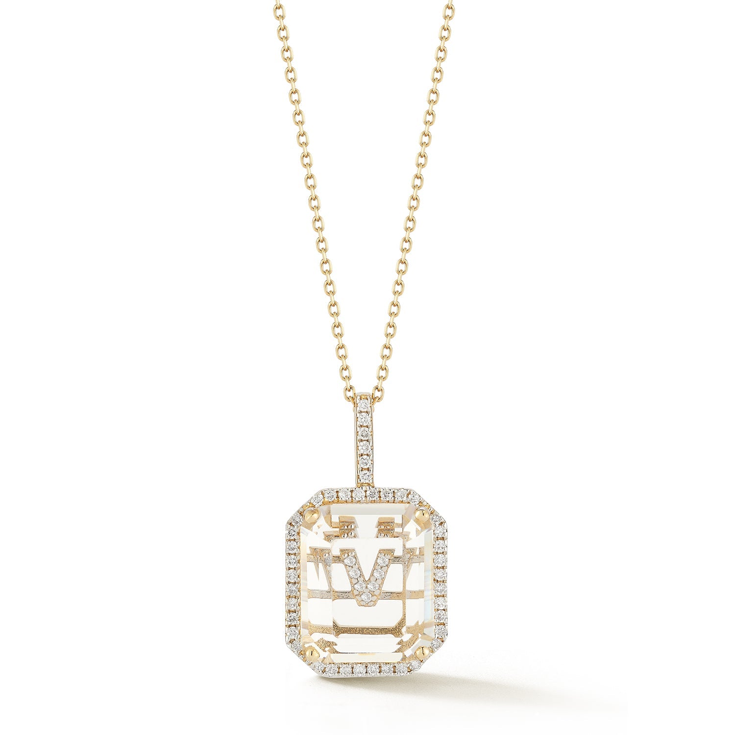 V - Secret Initial Necklace — фото 1