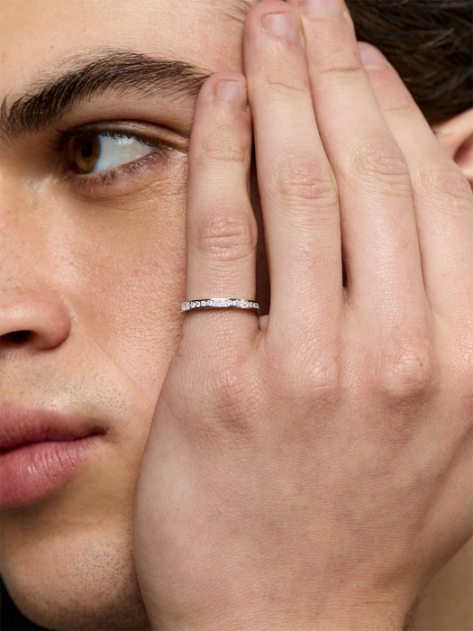 Platinum Channel Diamond Eternity Band — фото 3
