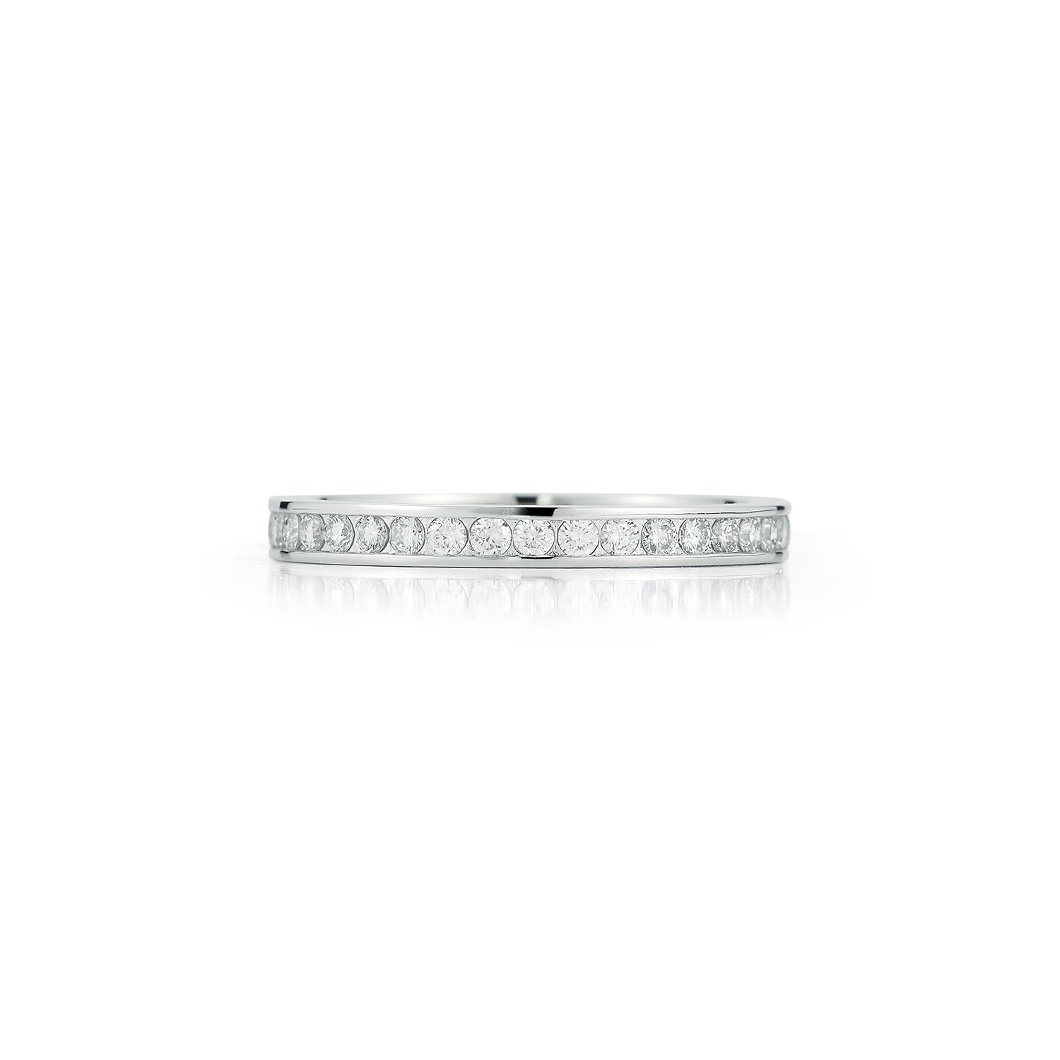 Platinum Channel Diamond Eternity Band — фото 4