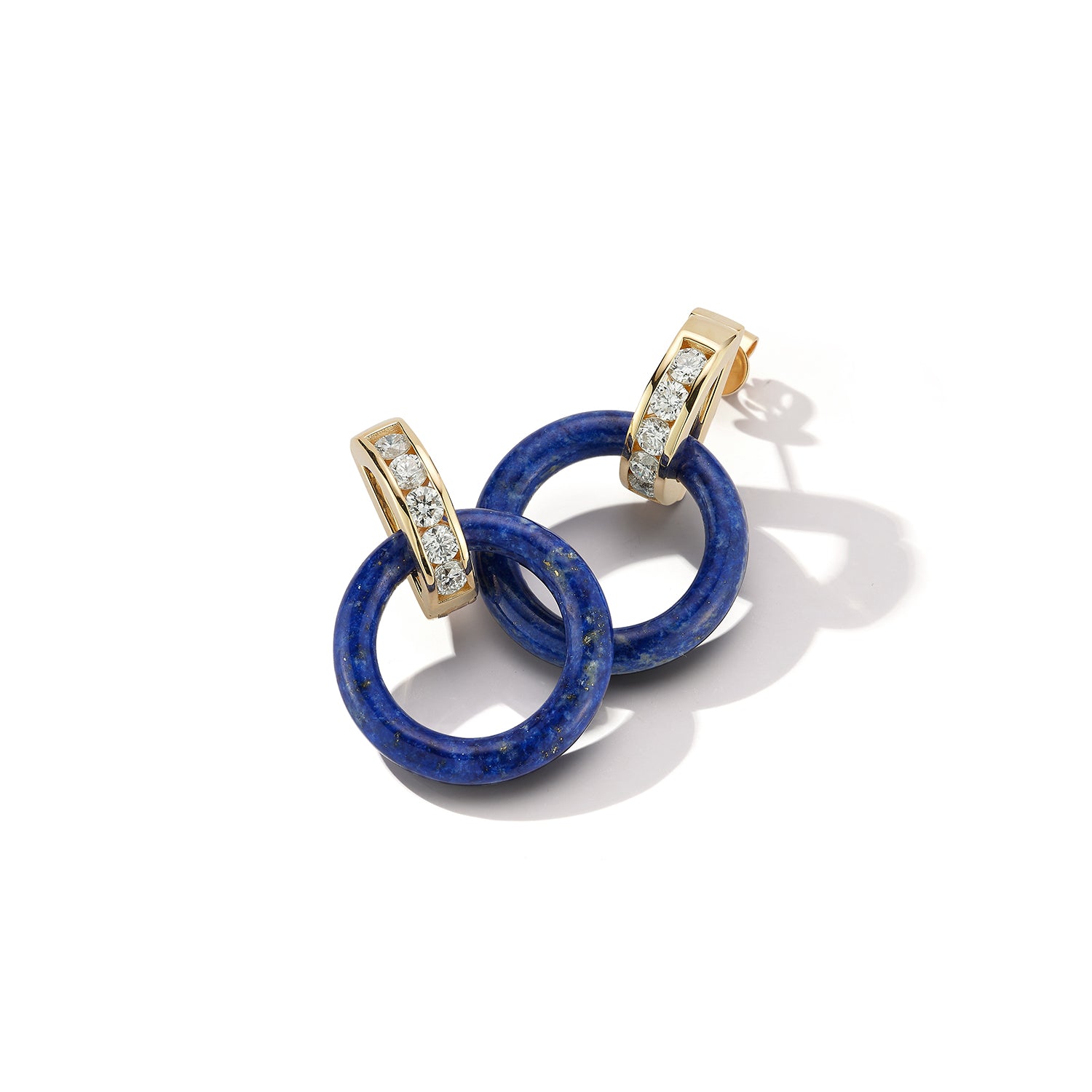 14kt Deluxe Donut Door Knocker Earring Set — фото 6