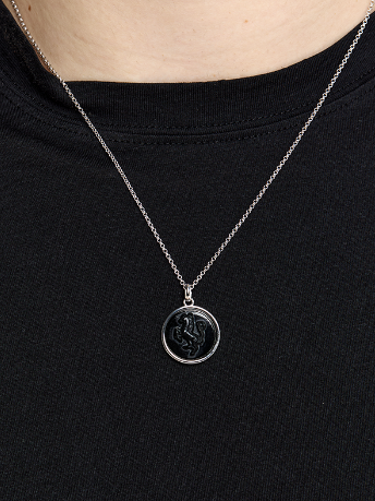 Stallion Carved Onyx Necklace — фото 5
