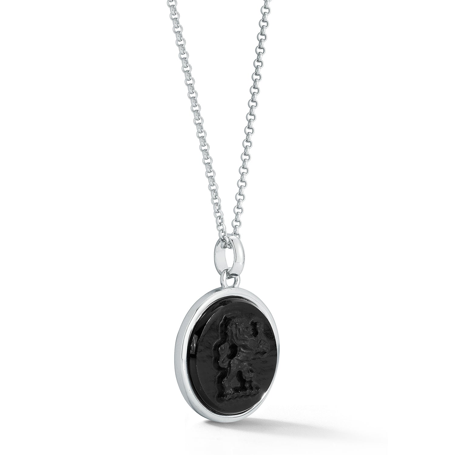 Lion Carved Onyx Necklace — фото 6