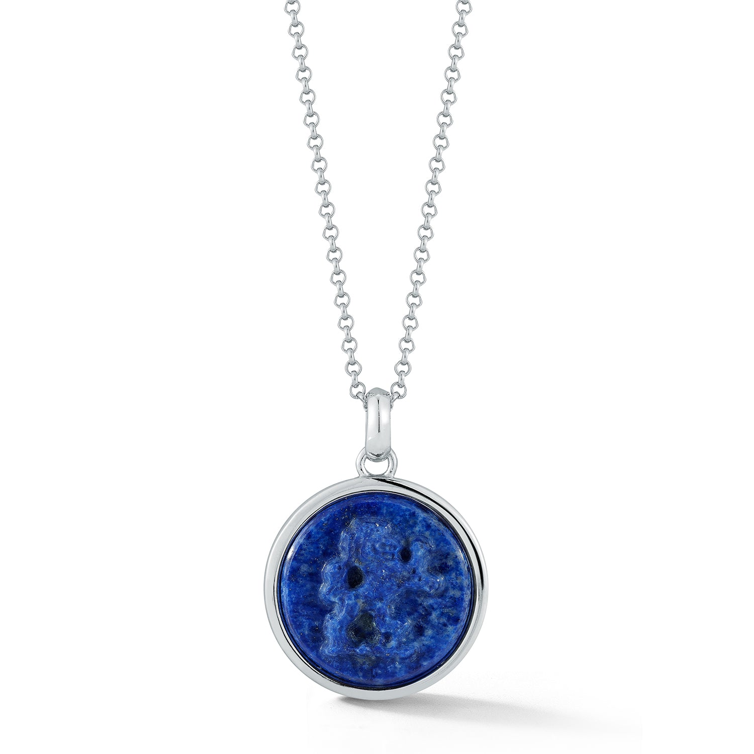 Lion Carved Lapis Necklace — фото 3