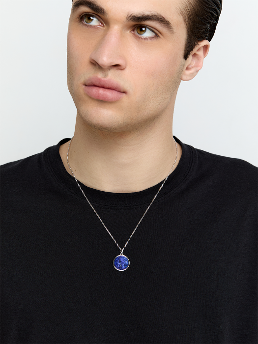 Lion Carved Lapis Necklace — фото 2