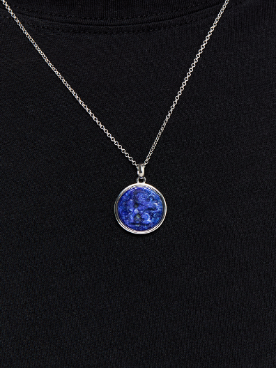 Lion Carved Lapis Necklace — фото 6