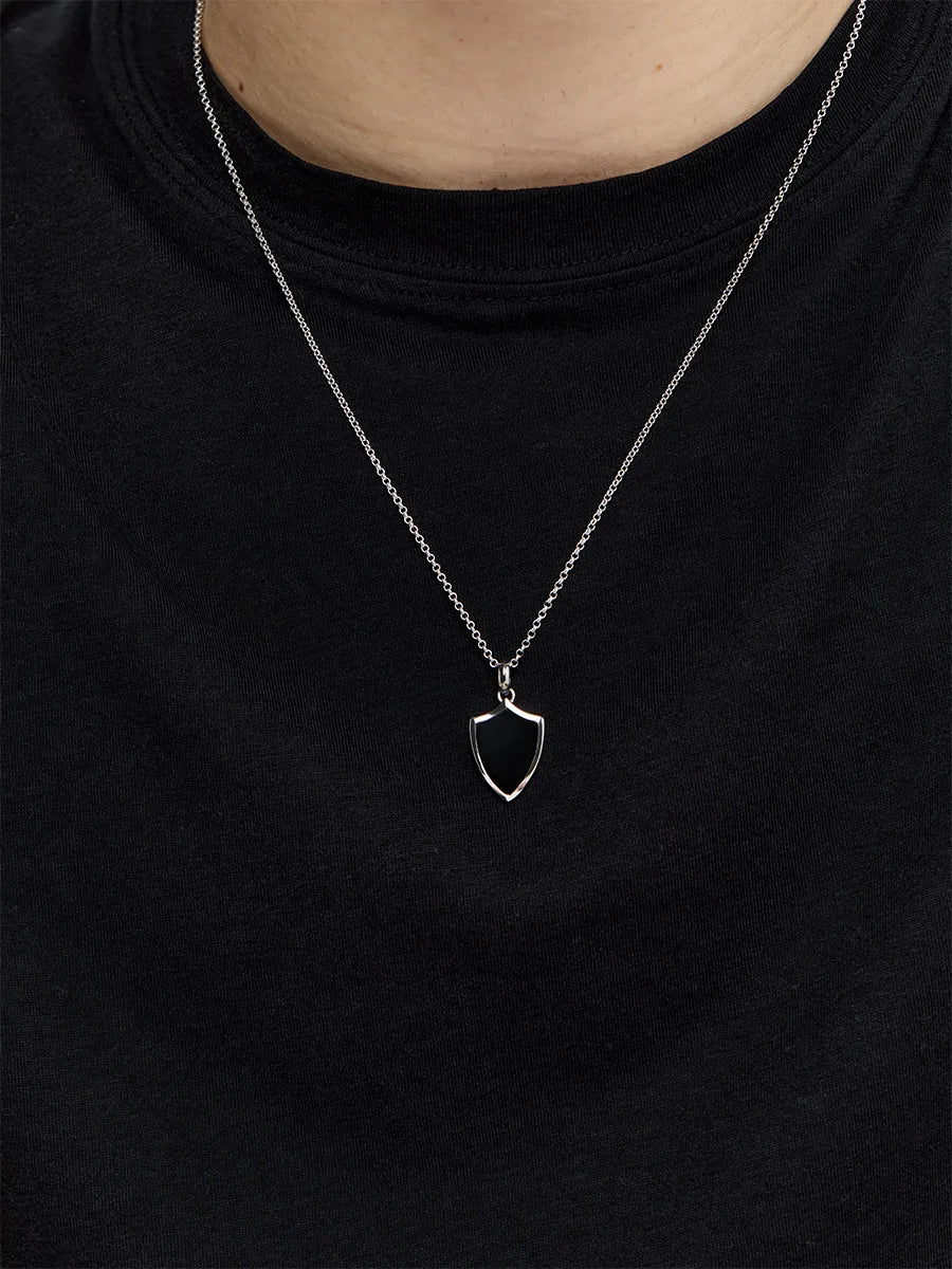 Onyx Shield Necklace — фото 3