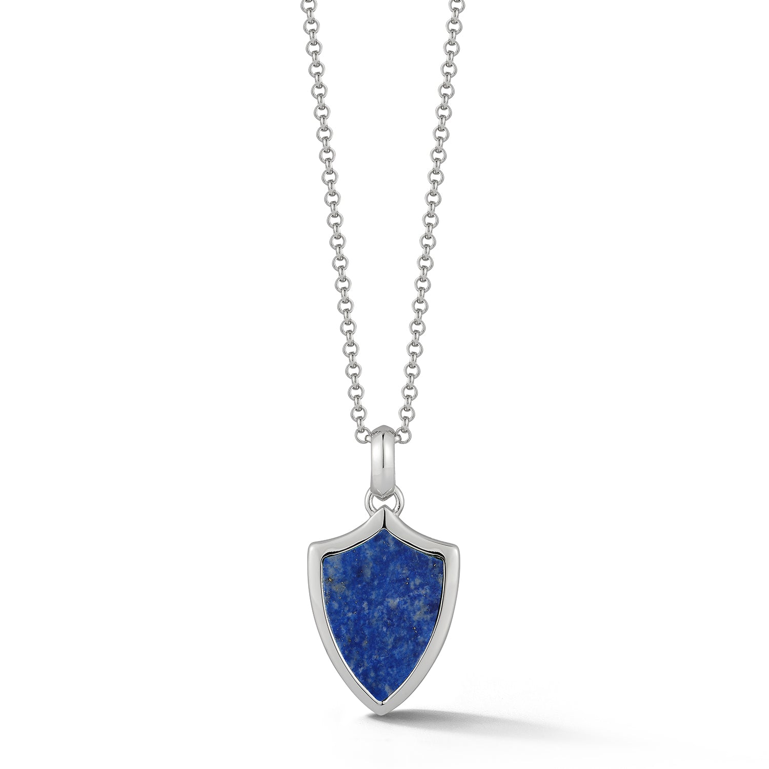 Lapis Shield Necklace
