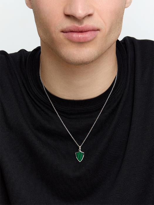 Malachite Shield Necklace — фото 3