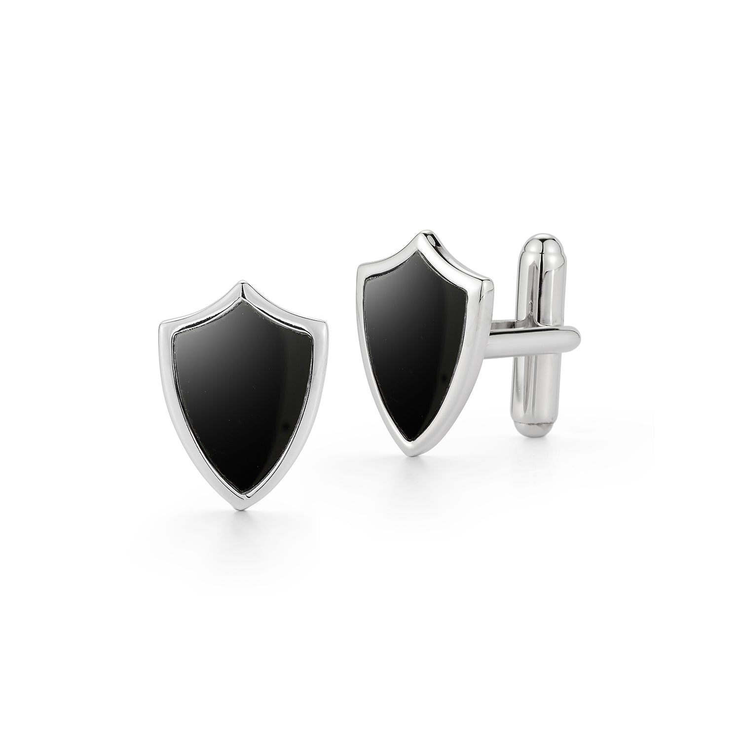 Onyx Shield Cufflinks — фото 1
