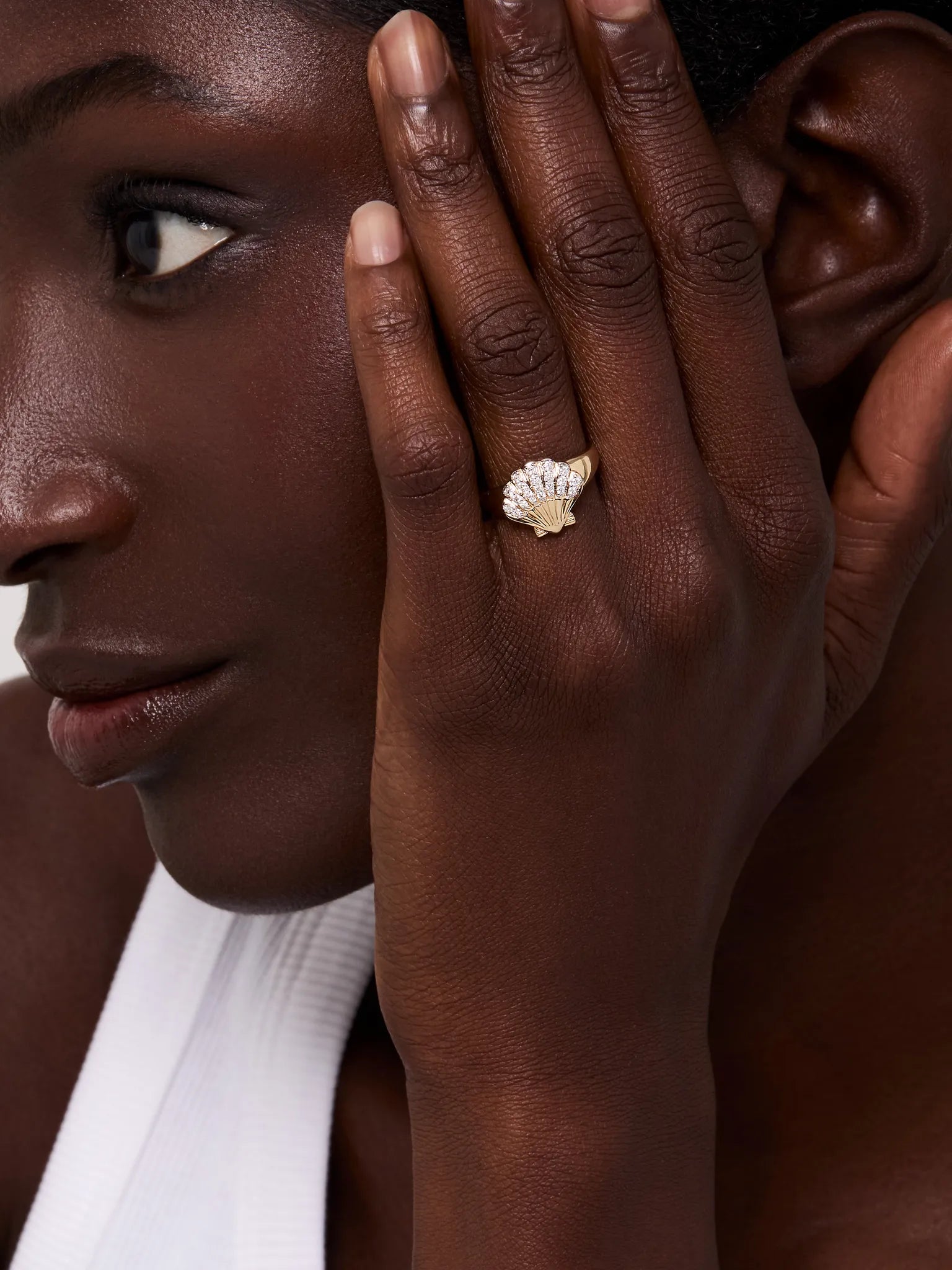 14kt Diamond Venus Signet Ring — фото 2