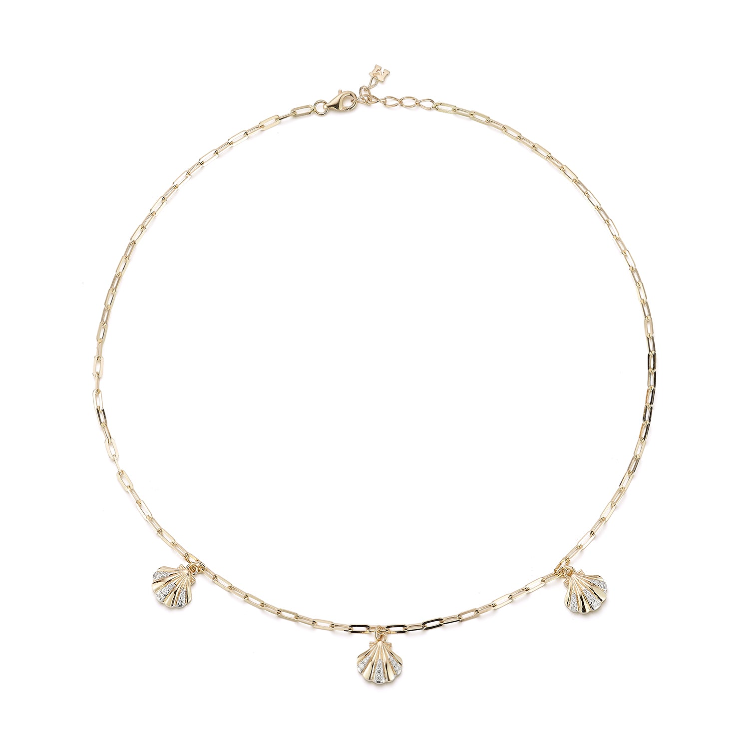14kt 3 Petite Venus Shell Necklace — фото 7