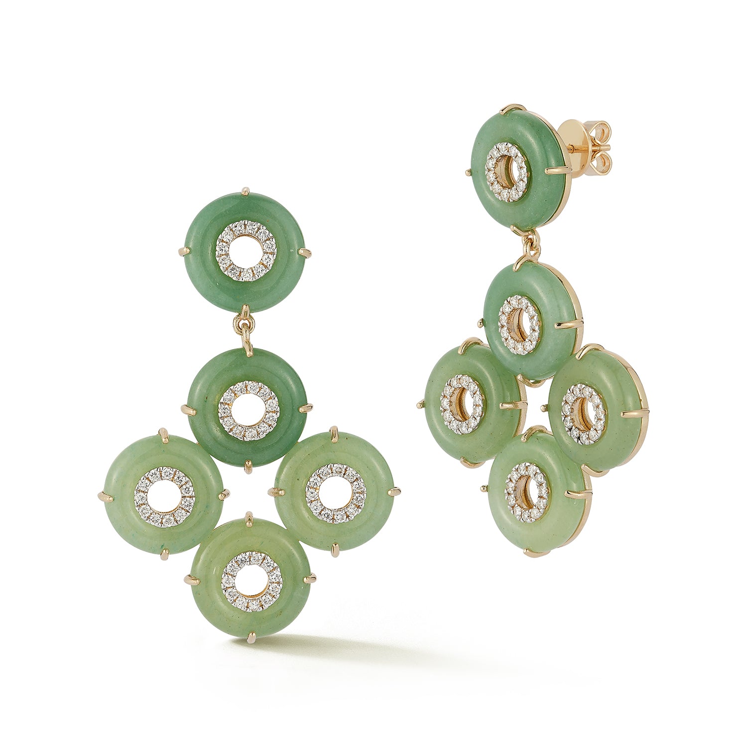 14kt Jade Donut Galore Earrings — фото 5