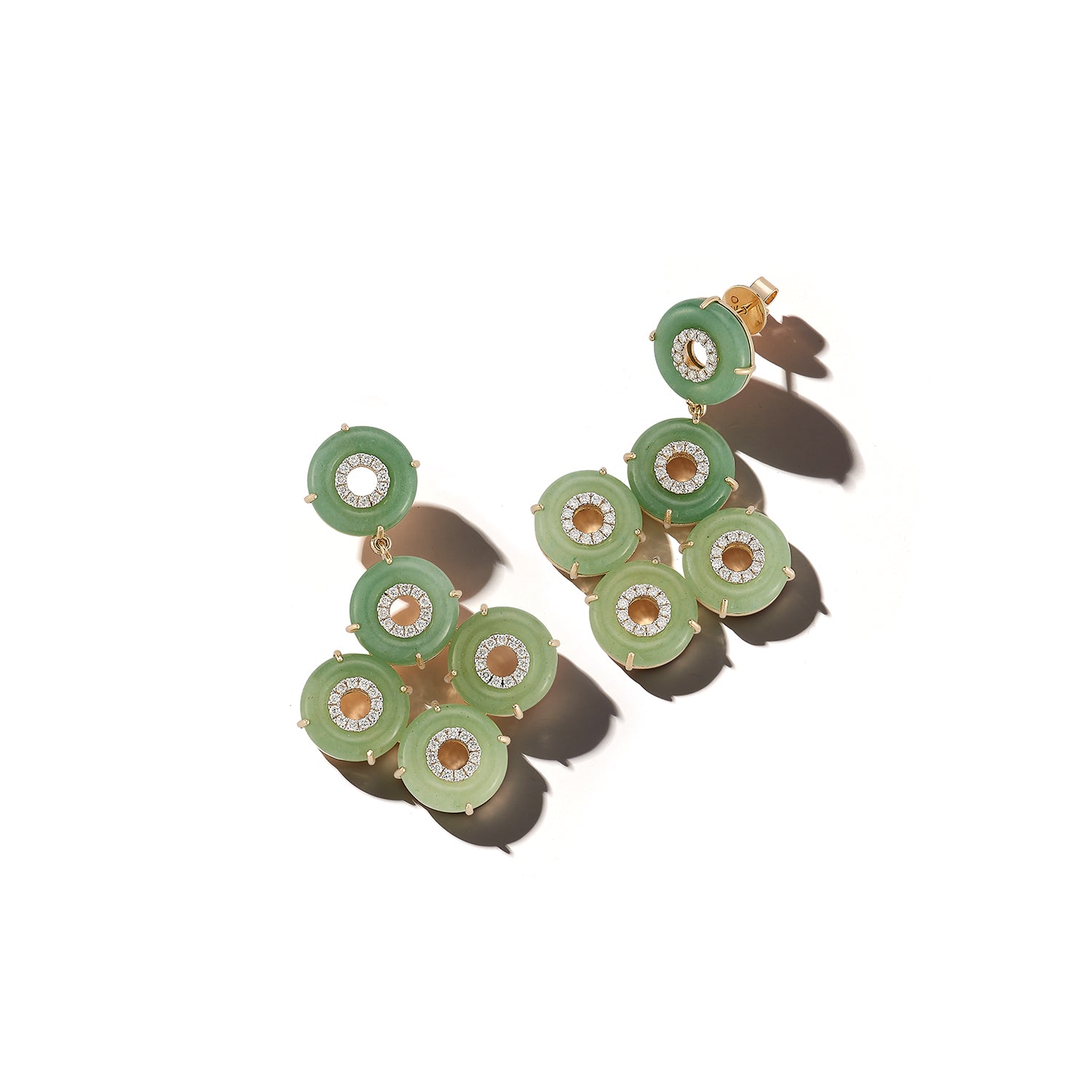 14kt Jade Donut Galore Earrings — фото 7