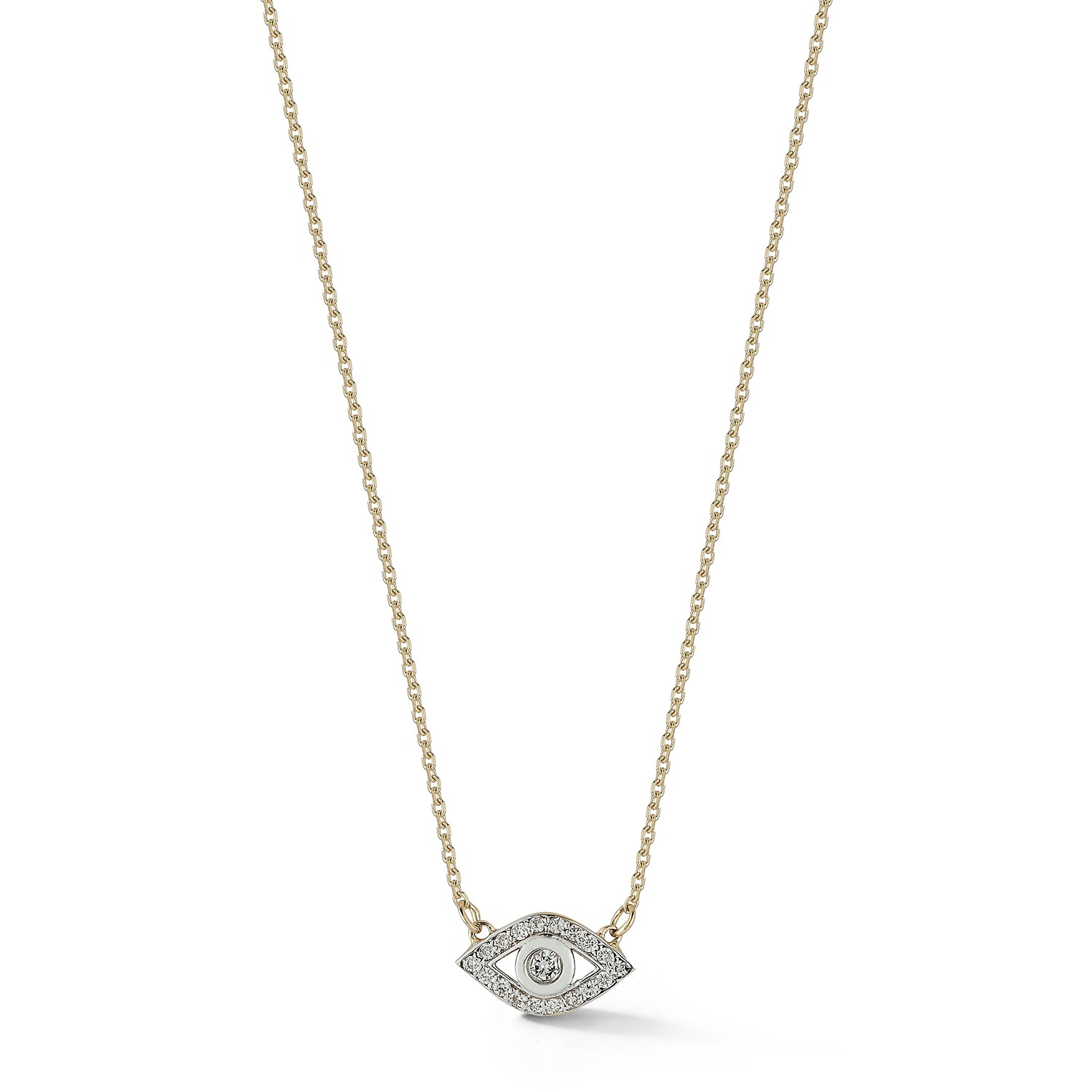 14kt Diamond Evil Eye Necklace