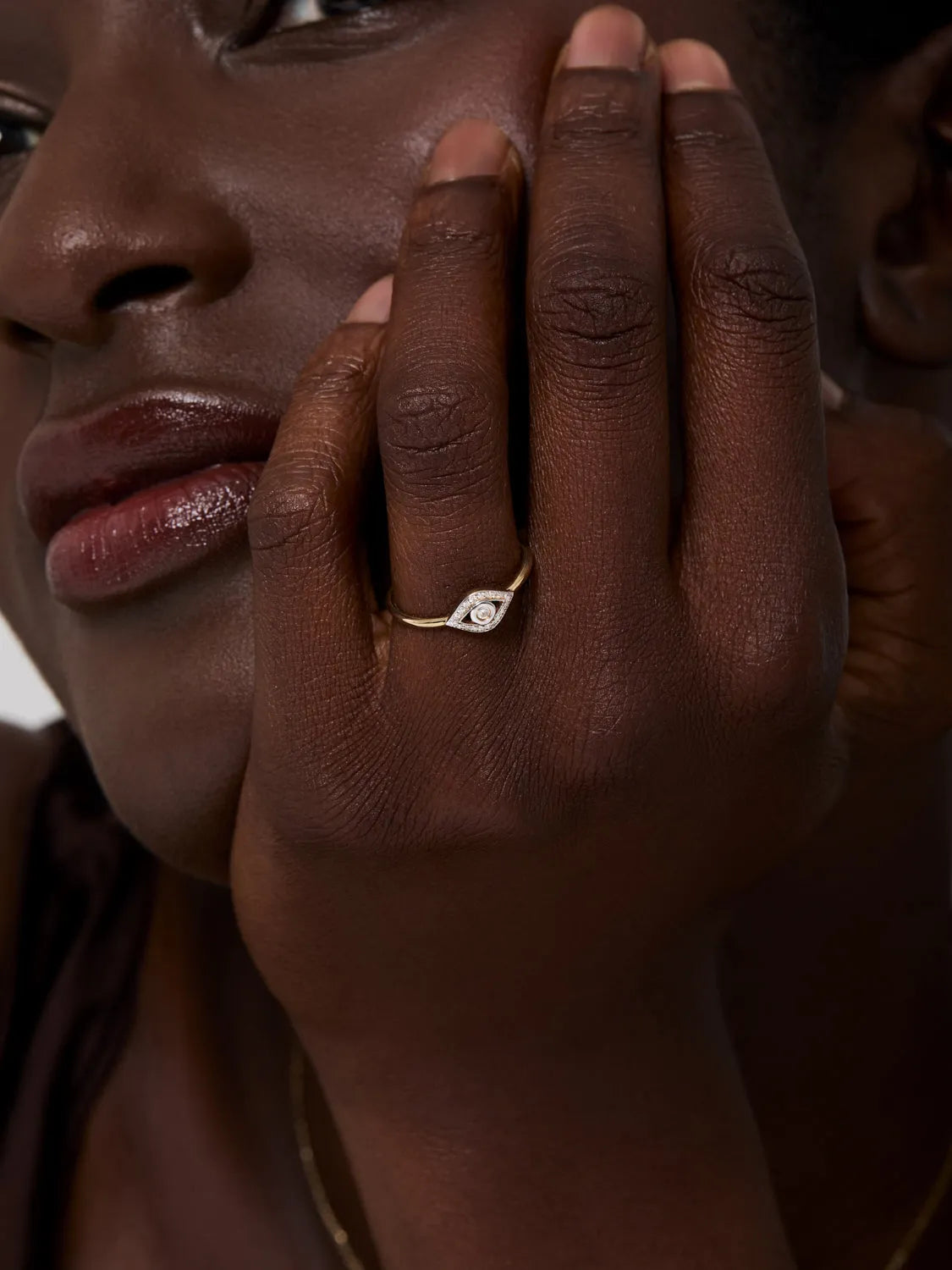 14kt Diamond Evil Eye Ring — фото 3