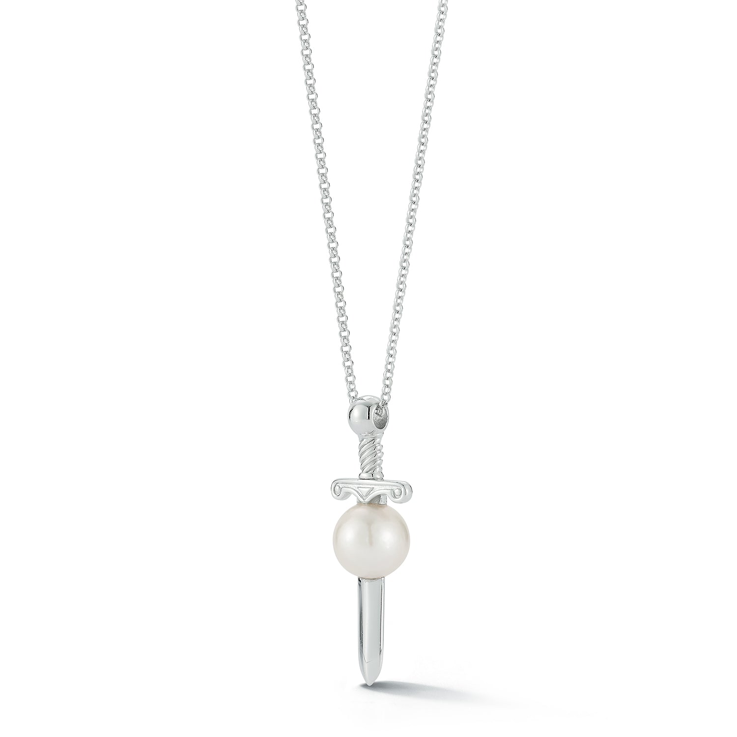 Sword in White Pearl Necklace — фото 4