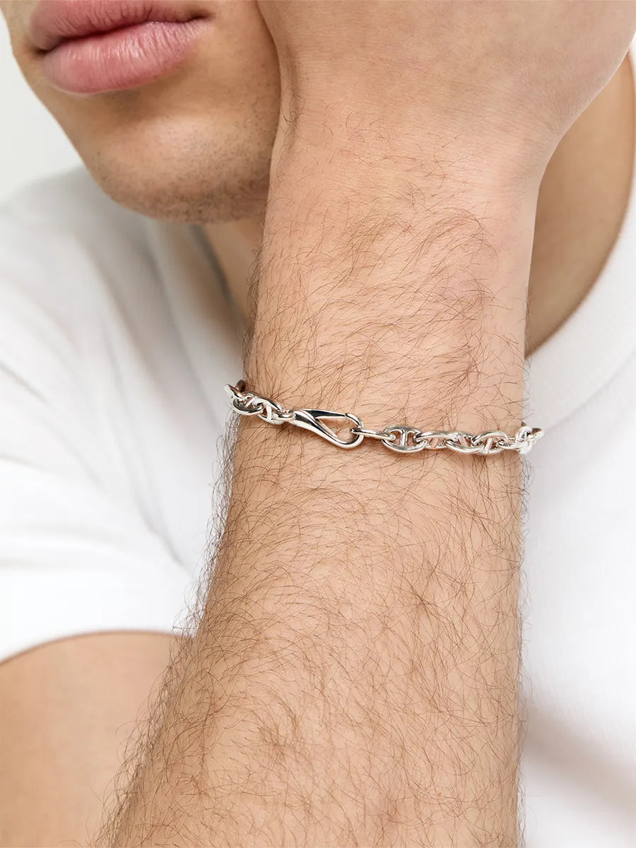 Small Anchor Link Chain Bracelet — фото 2